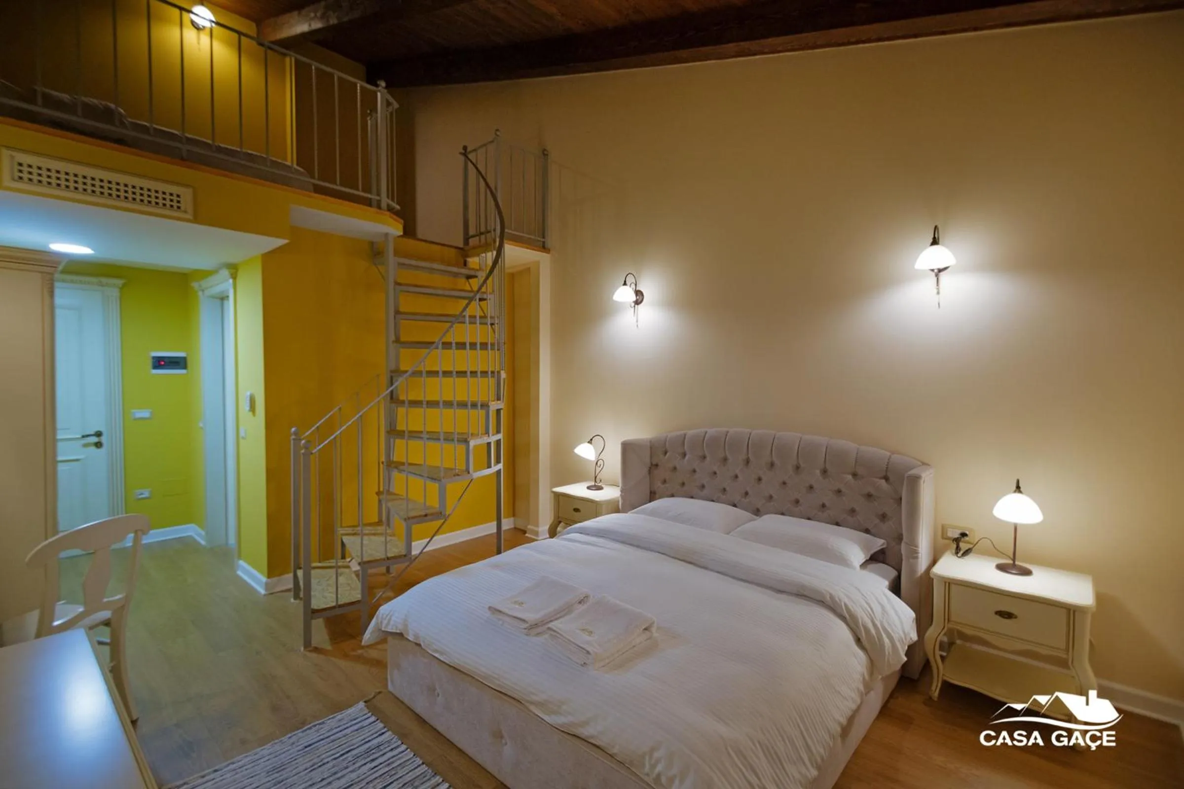 Bed in Casa Gaçe Hotel