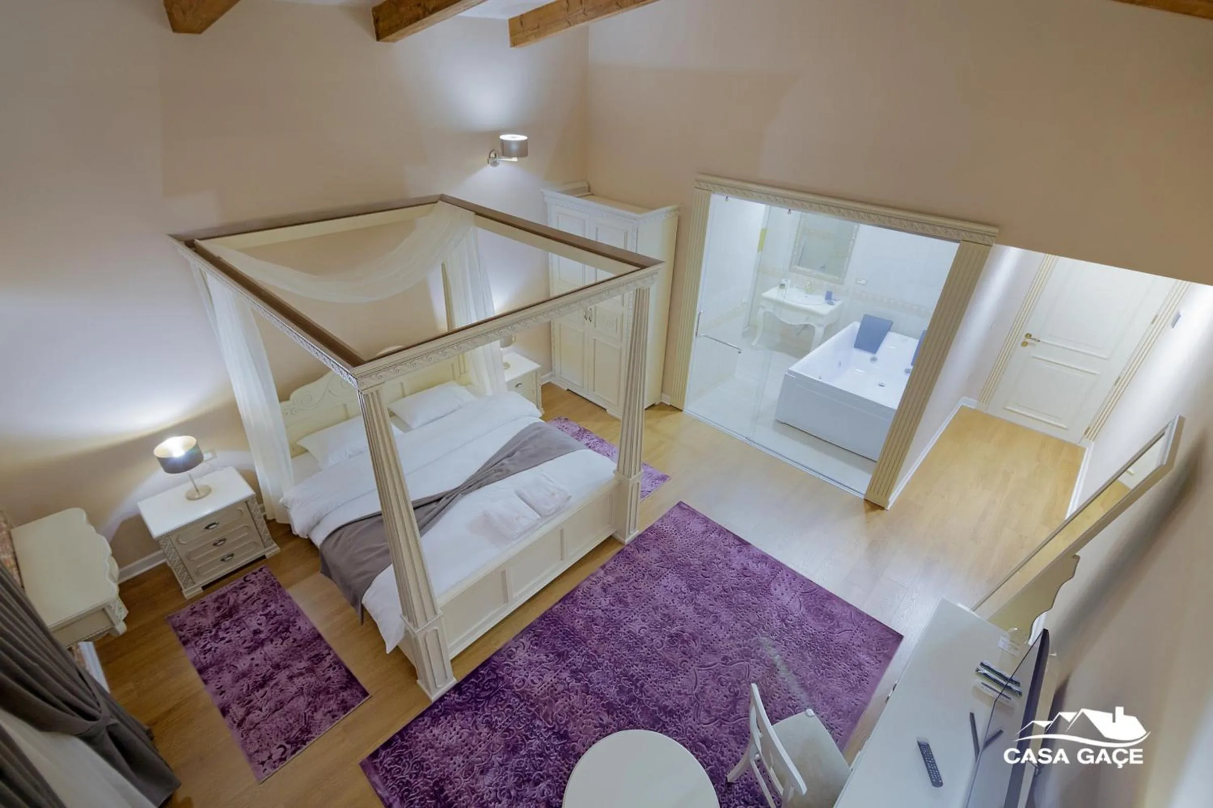 Bed in Casa Gaçe Hotel