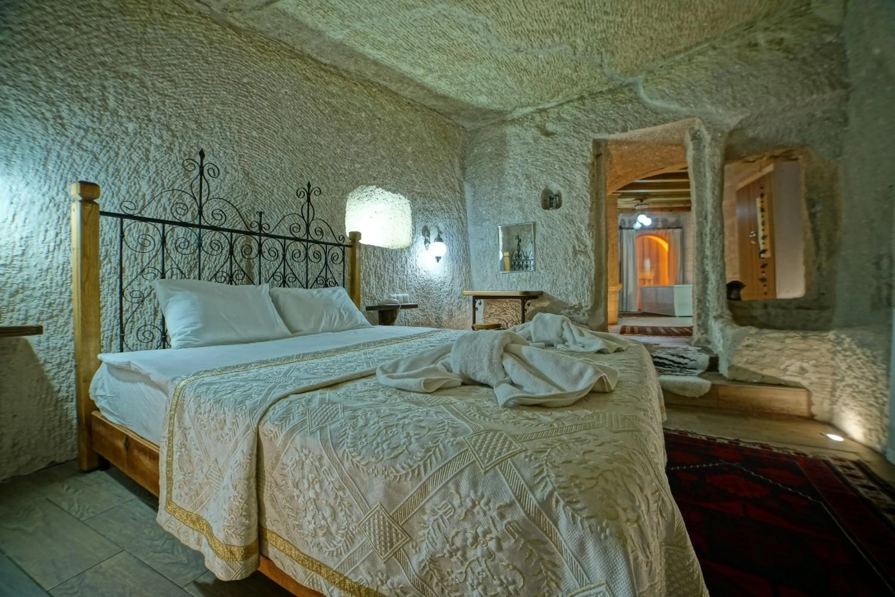 Bed in Angel Cave Suite