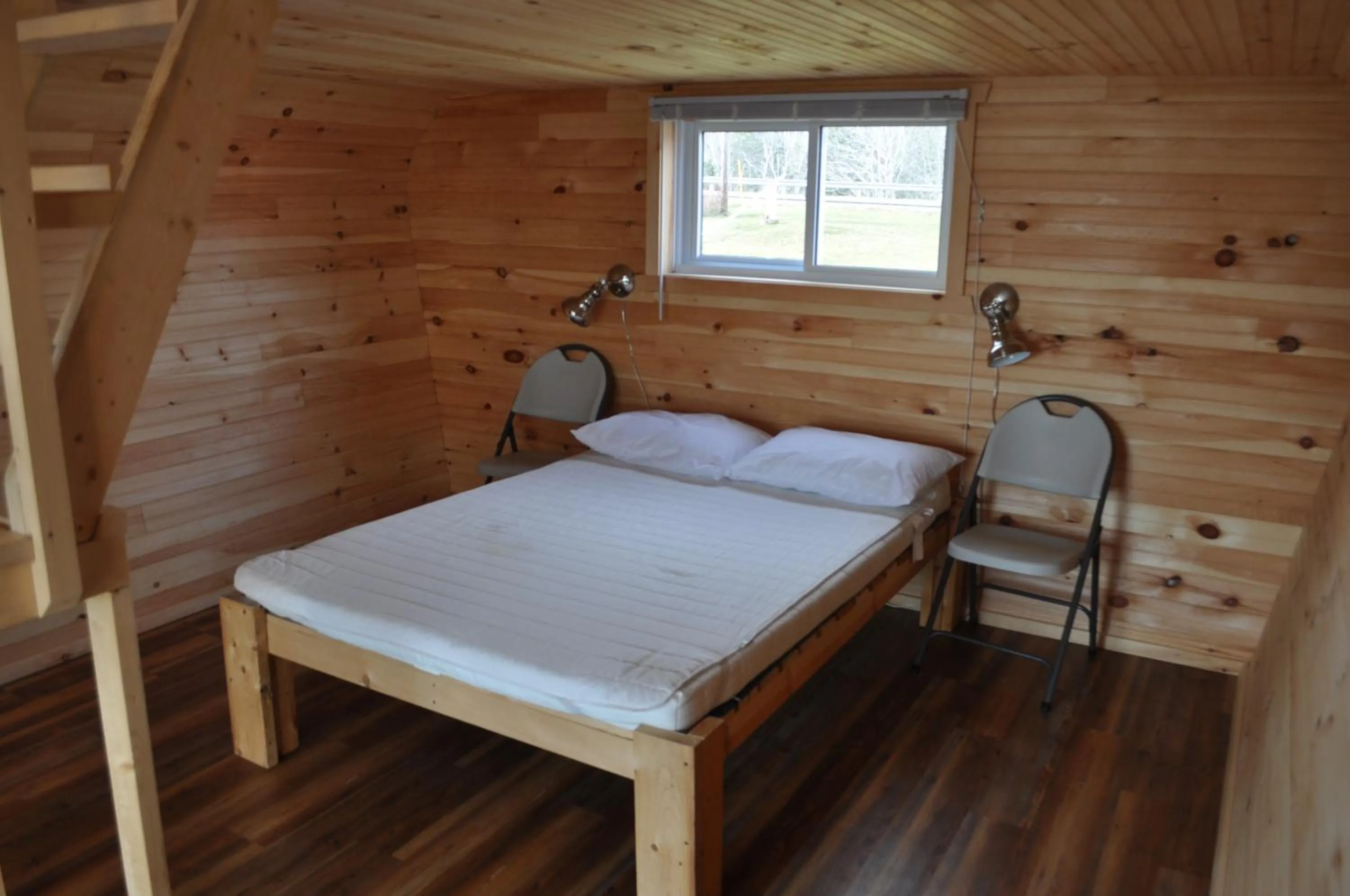 Bed in The ZzzzMoose 2 0 Camping Cabin