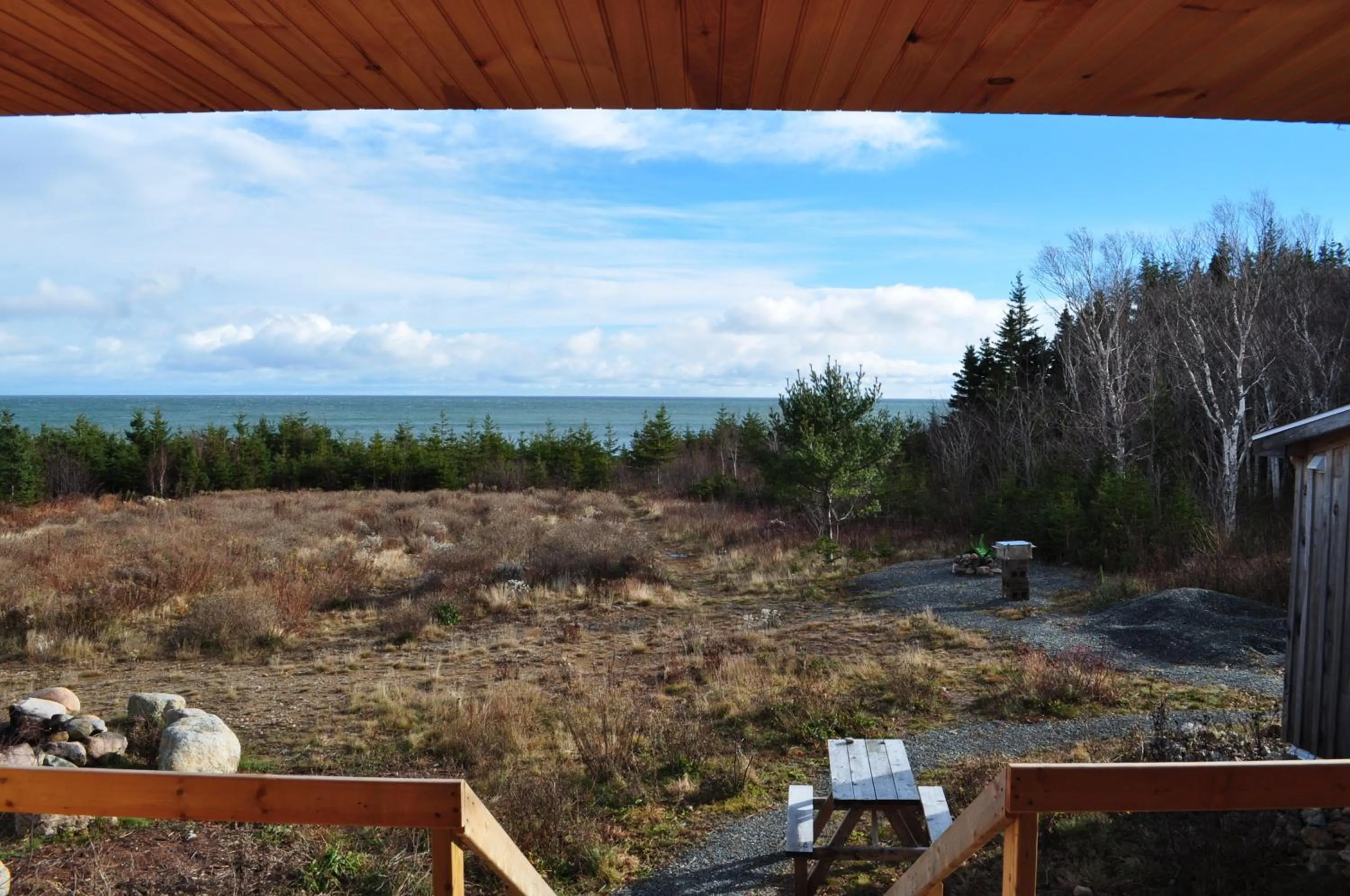 Sea view in The ZzzzMoose 2 0 Camping Cabin