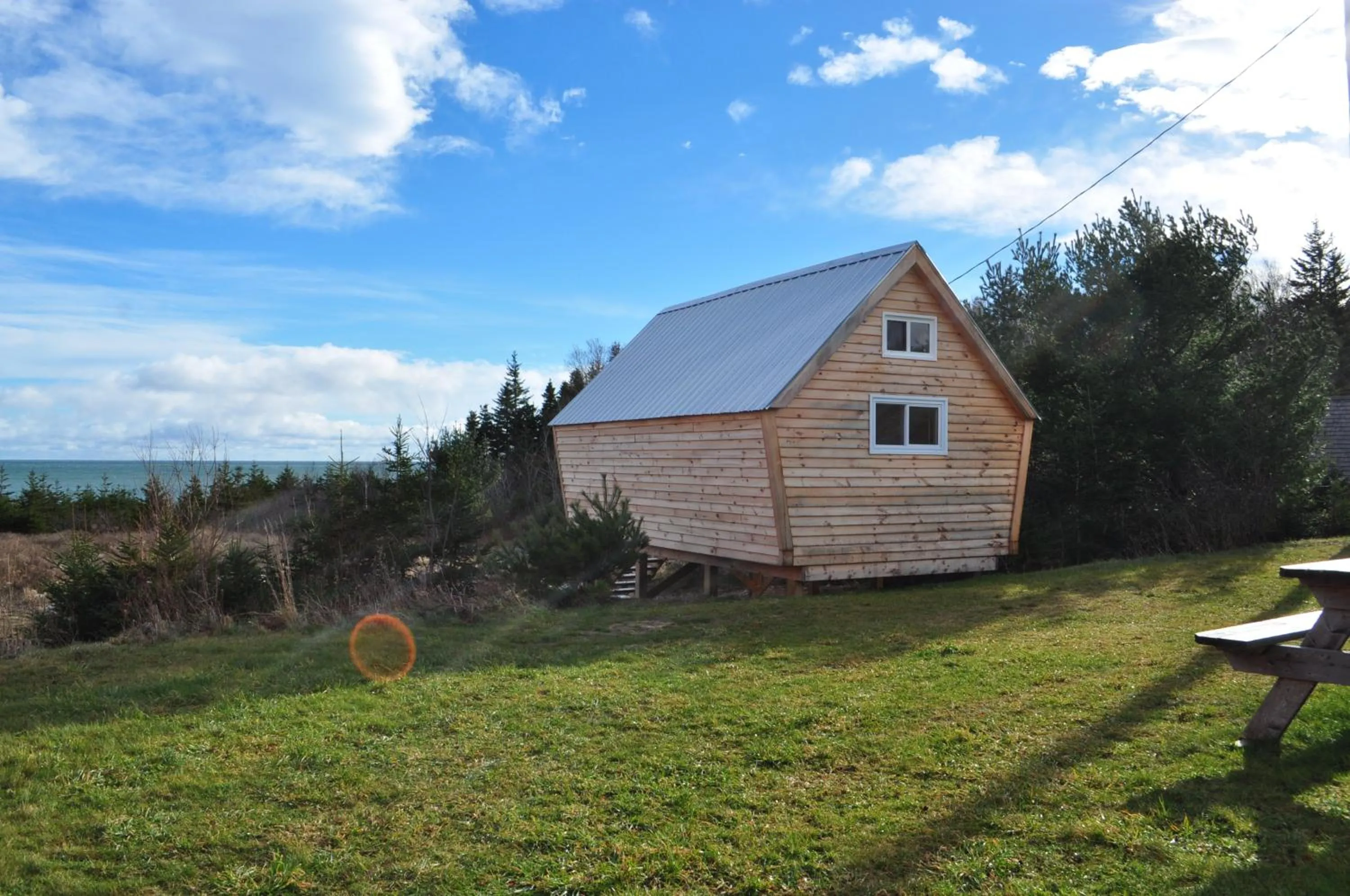 Facade/entrance in The ZzzzMoose 2 0 Camping Cabin