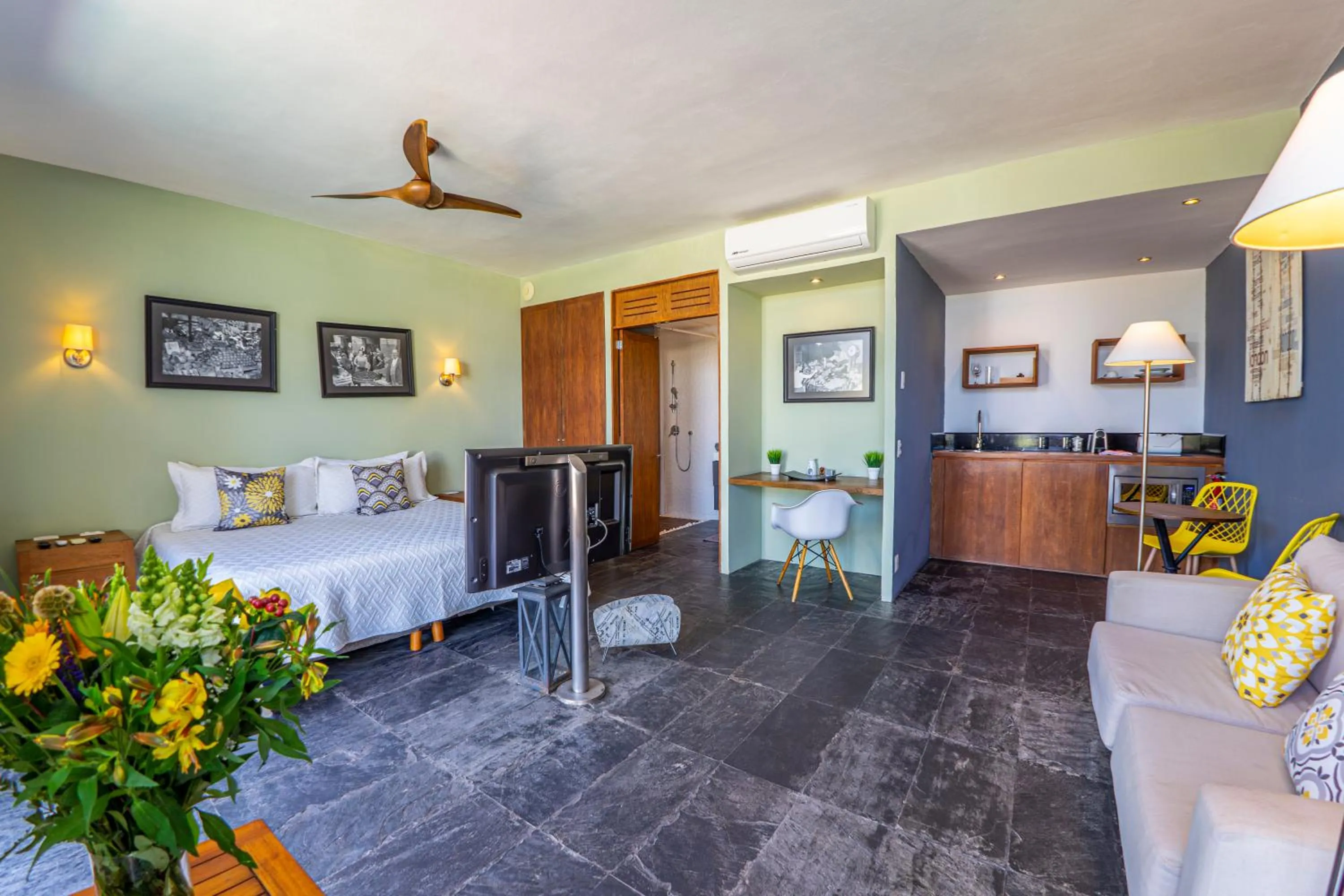 Bed in Suites at Sapphire Ocean Club