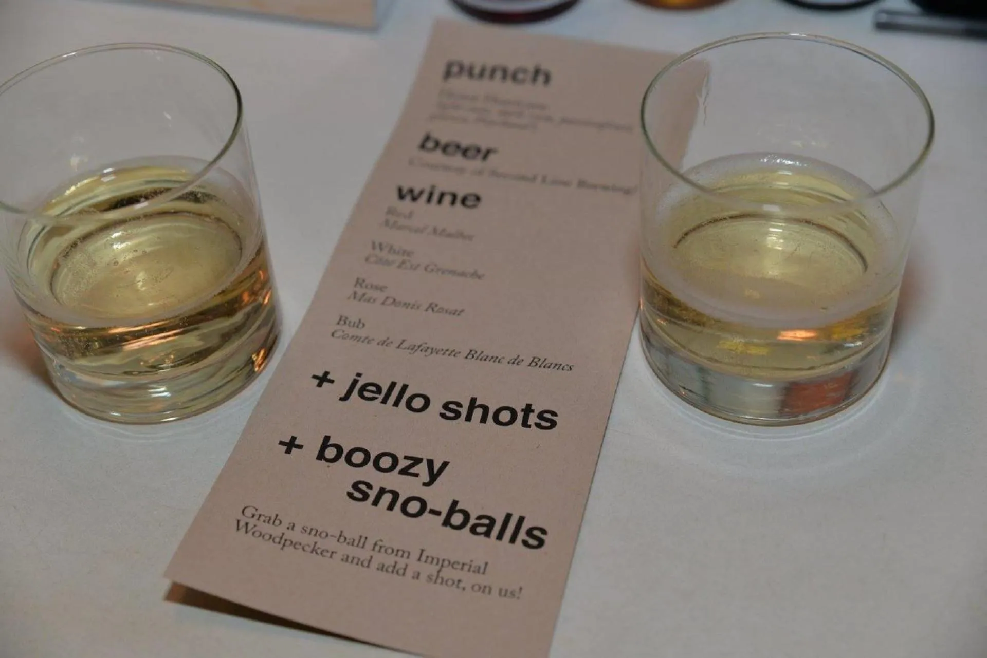 Alcoholic drinks in The Quisby