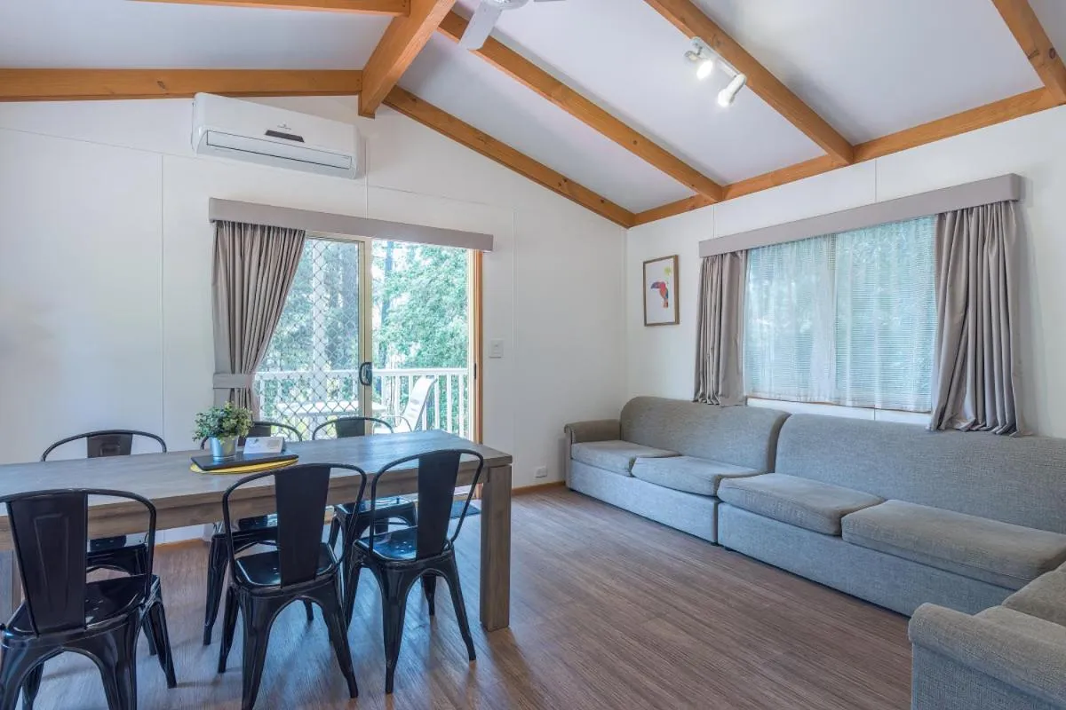 Living room in Daylesford Holiday Park