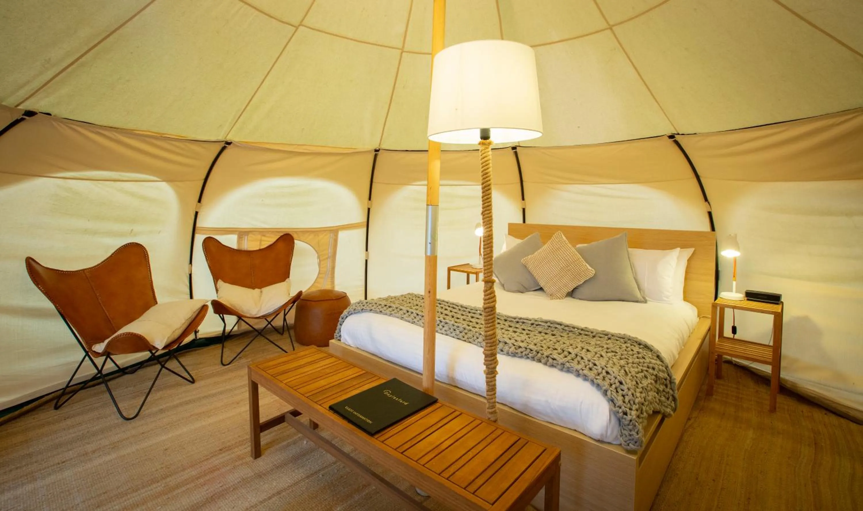 Bed in Daylesford Holiday Park