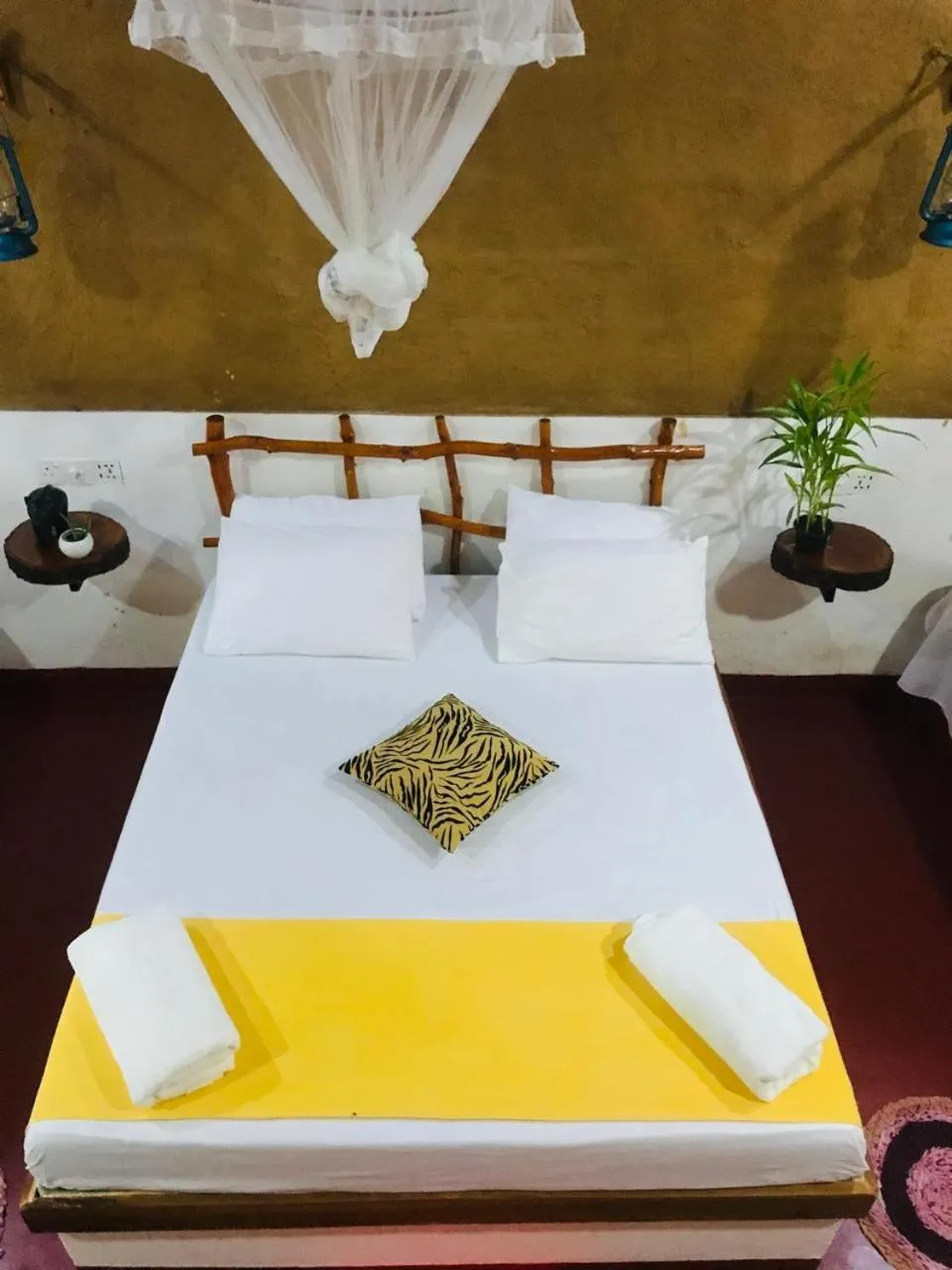 Bed in Nature lovers Safari Cottage