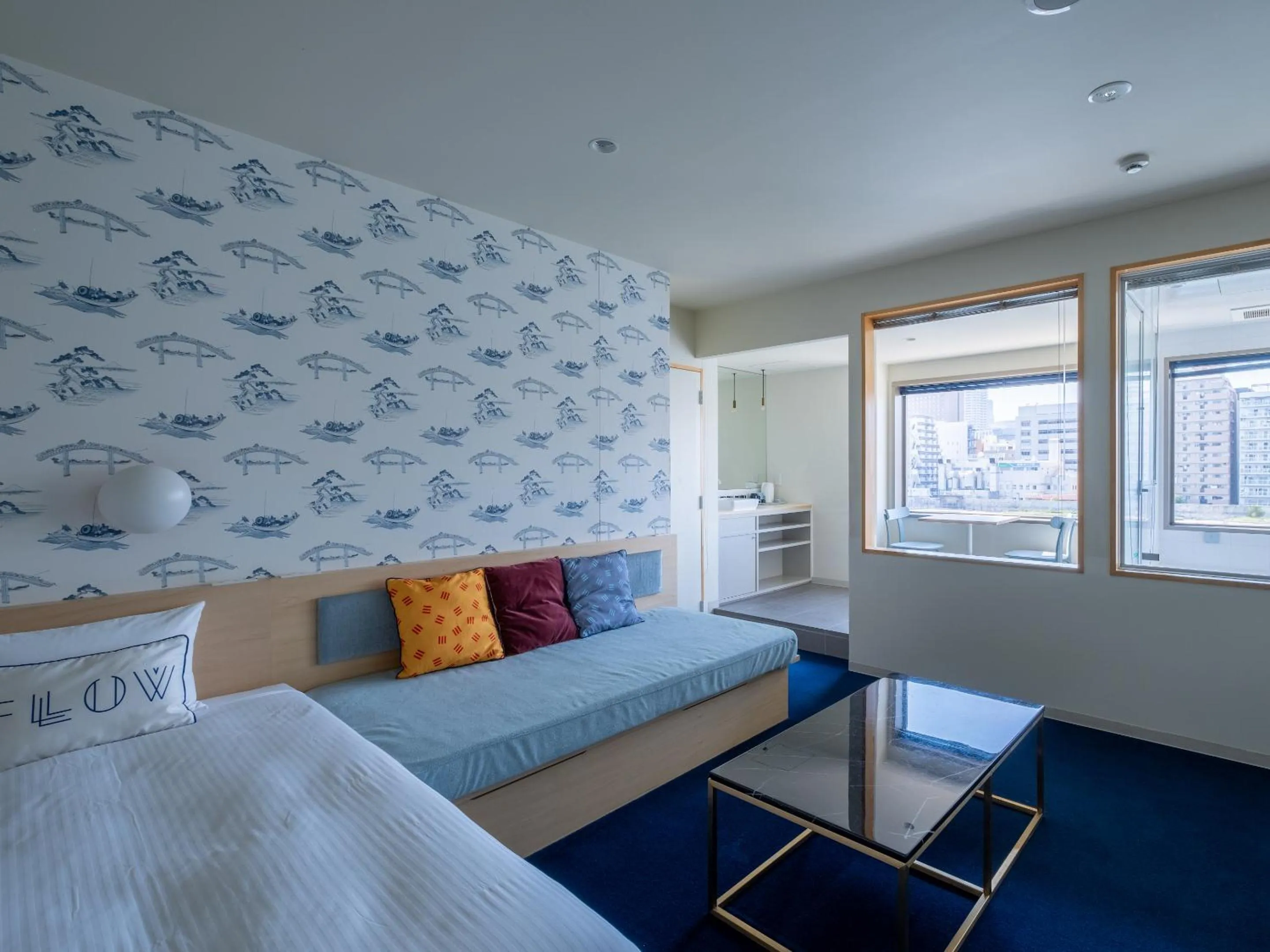 View (from property/room), Bed in LYURO Tokyo Kiyosumi by THE SHARE HOTELS