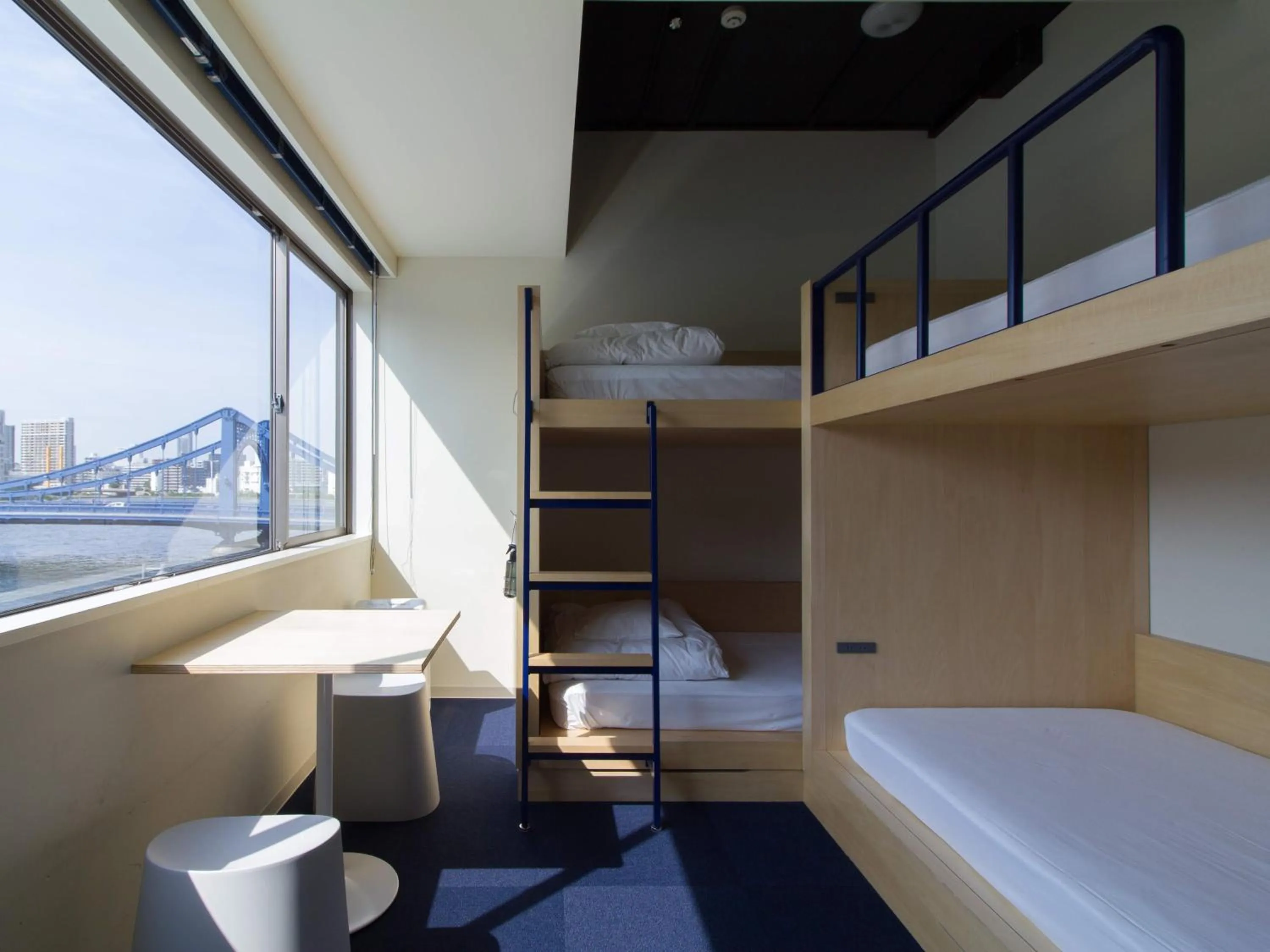 View (from property/room), Bed in LYURO Tokyo Kiyosumi by THE SHARE HOTELS