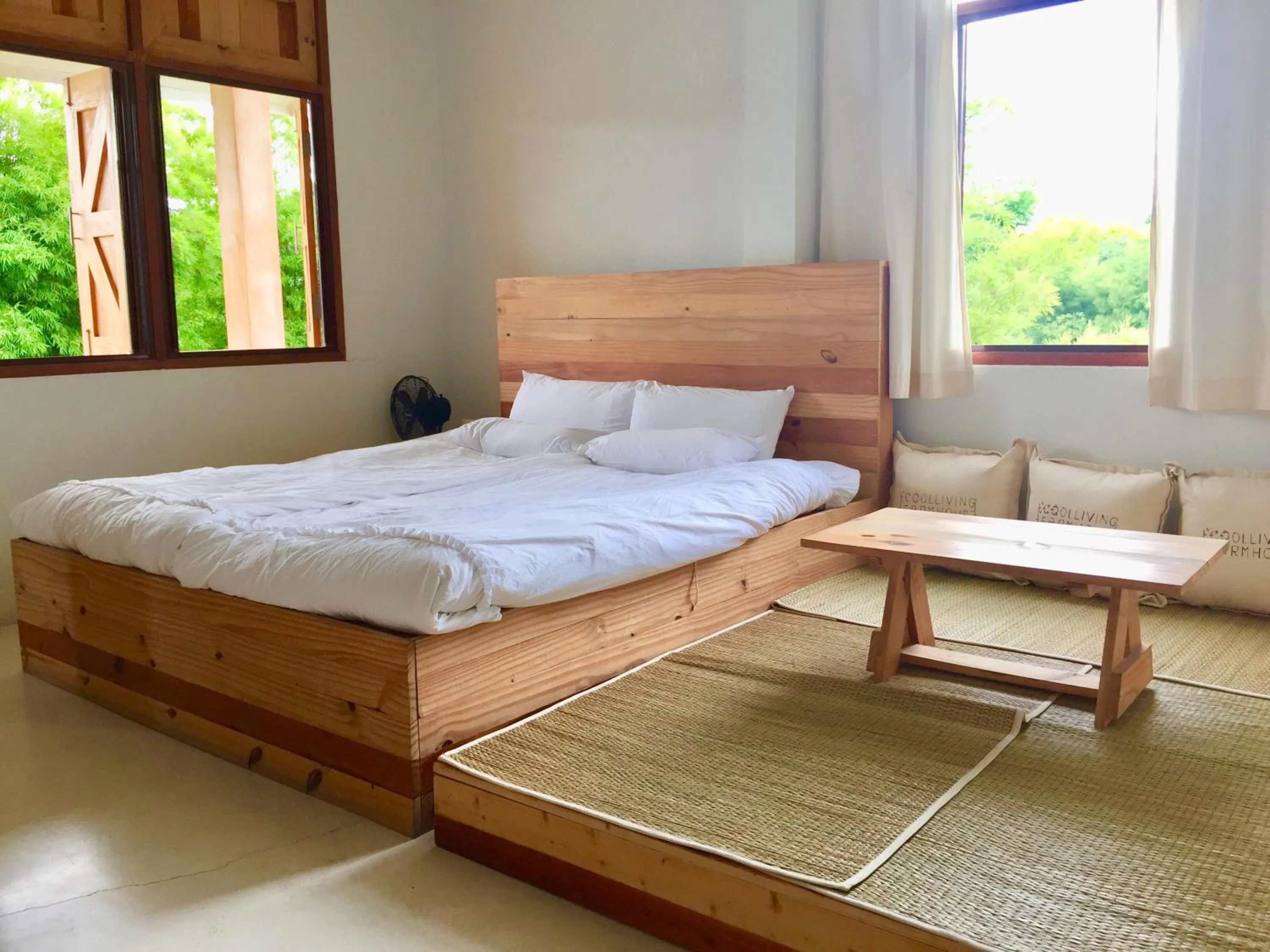 Bed in COOLLiving Farmhouse Organic