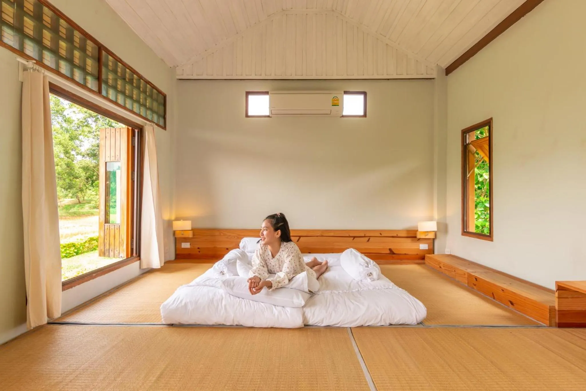 Bed in COOLLiving Farmhouse Organic