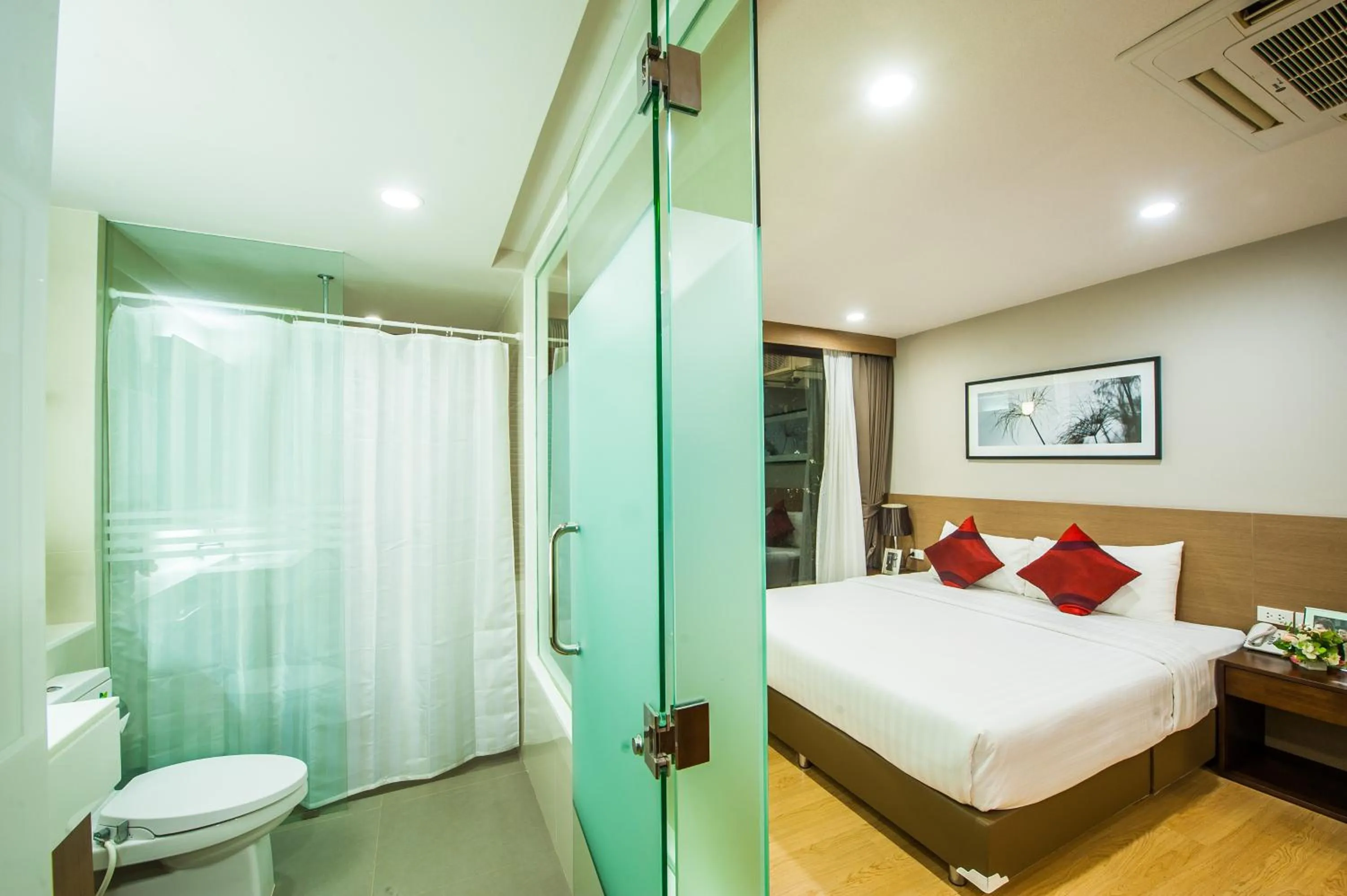 Bed in Burgundy Residence 304