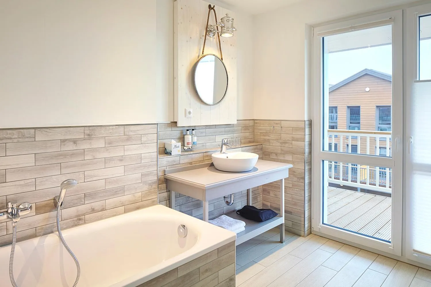 Bathroom in Beach Apartments Heiligenhafen