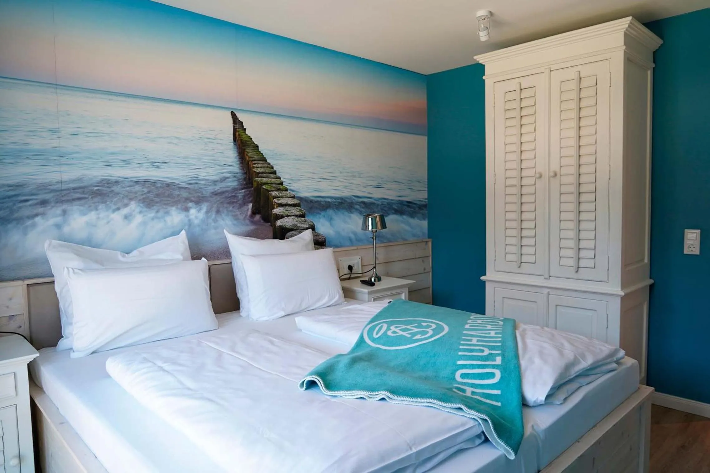 Bed in Beach Apartments Heiligenhafen