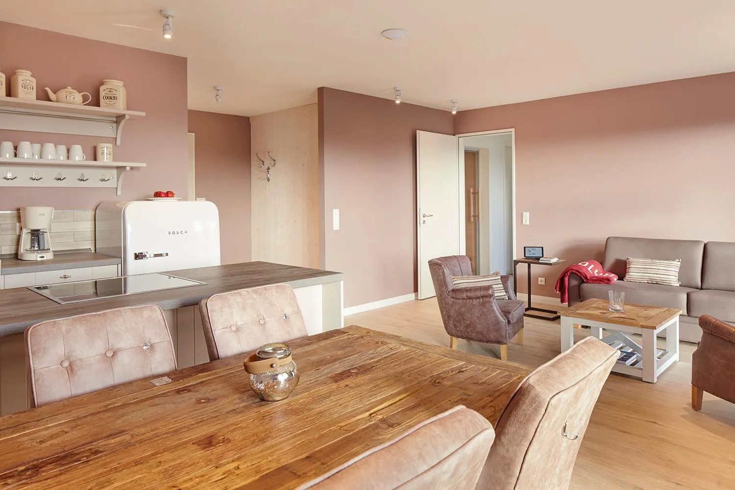 Kitchen or kitchenette in Beach Apartments Heiligenhafen