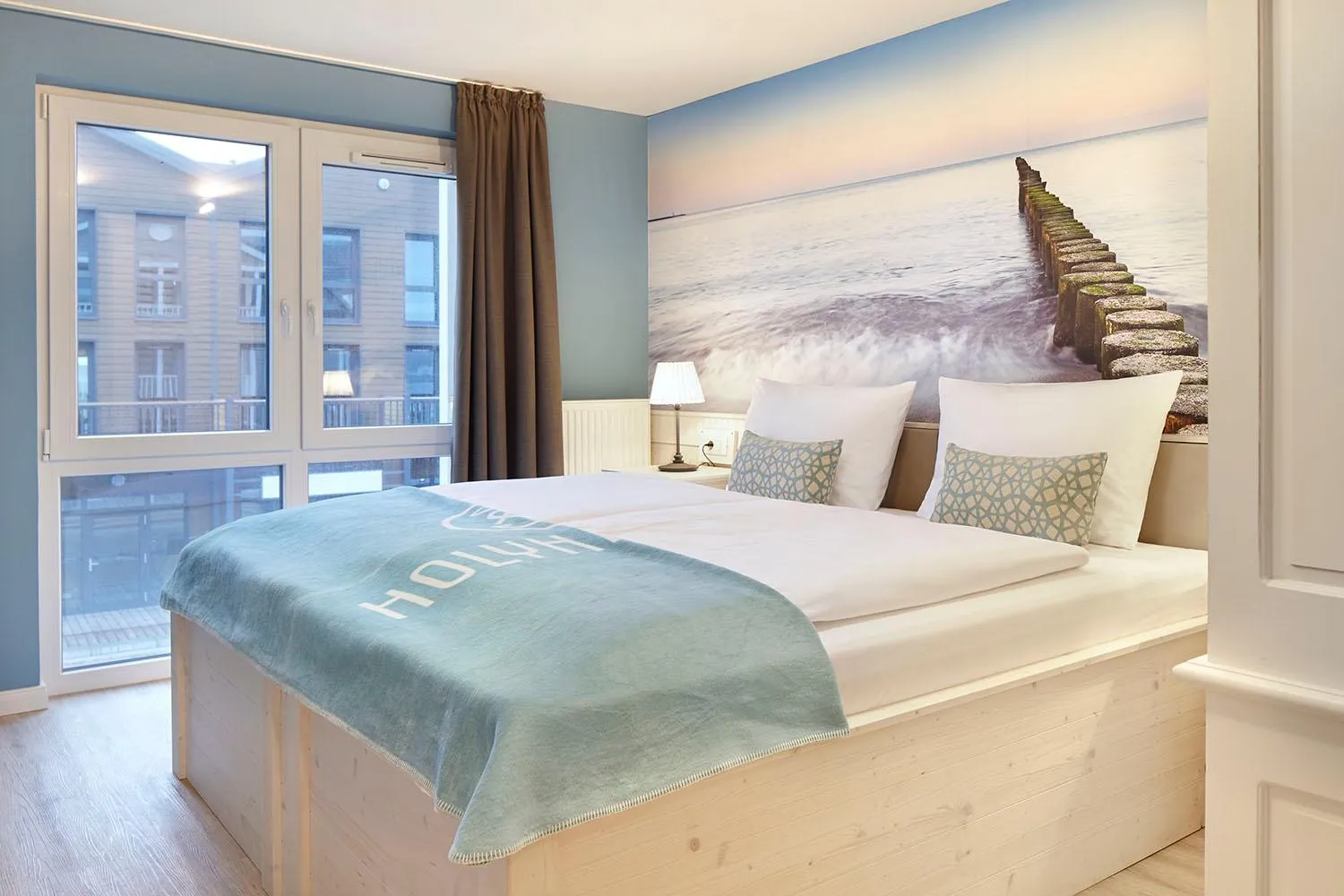 Bed in Beach Apartments Heiligenhafen