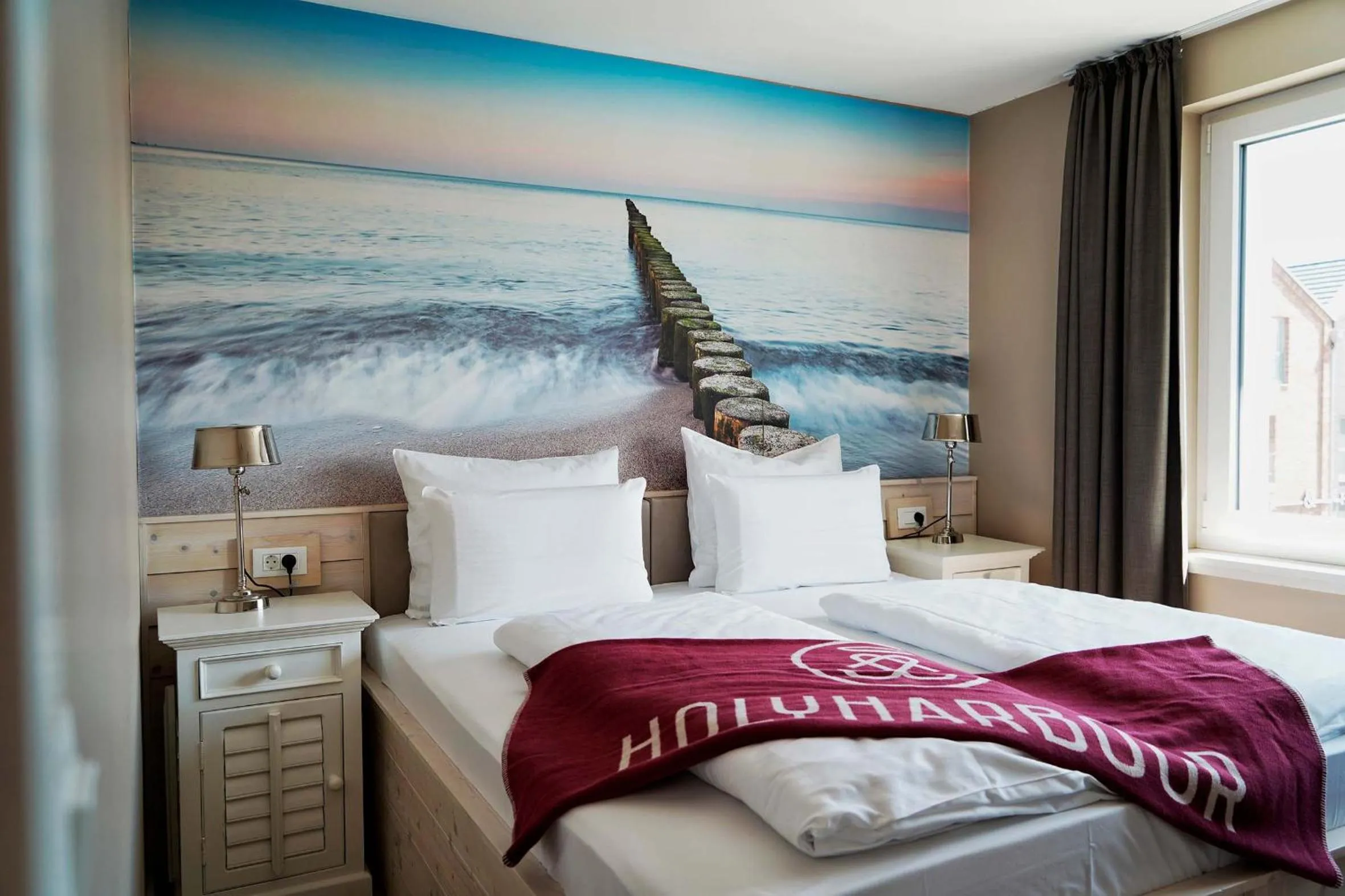 Bed in Beach Apartments Heiligenhafen