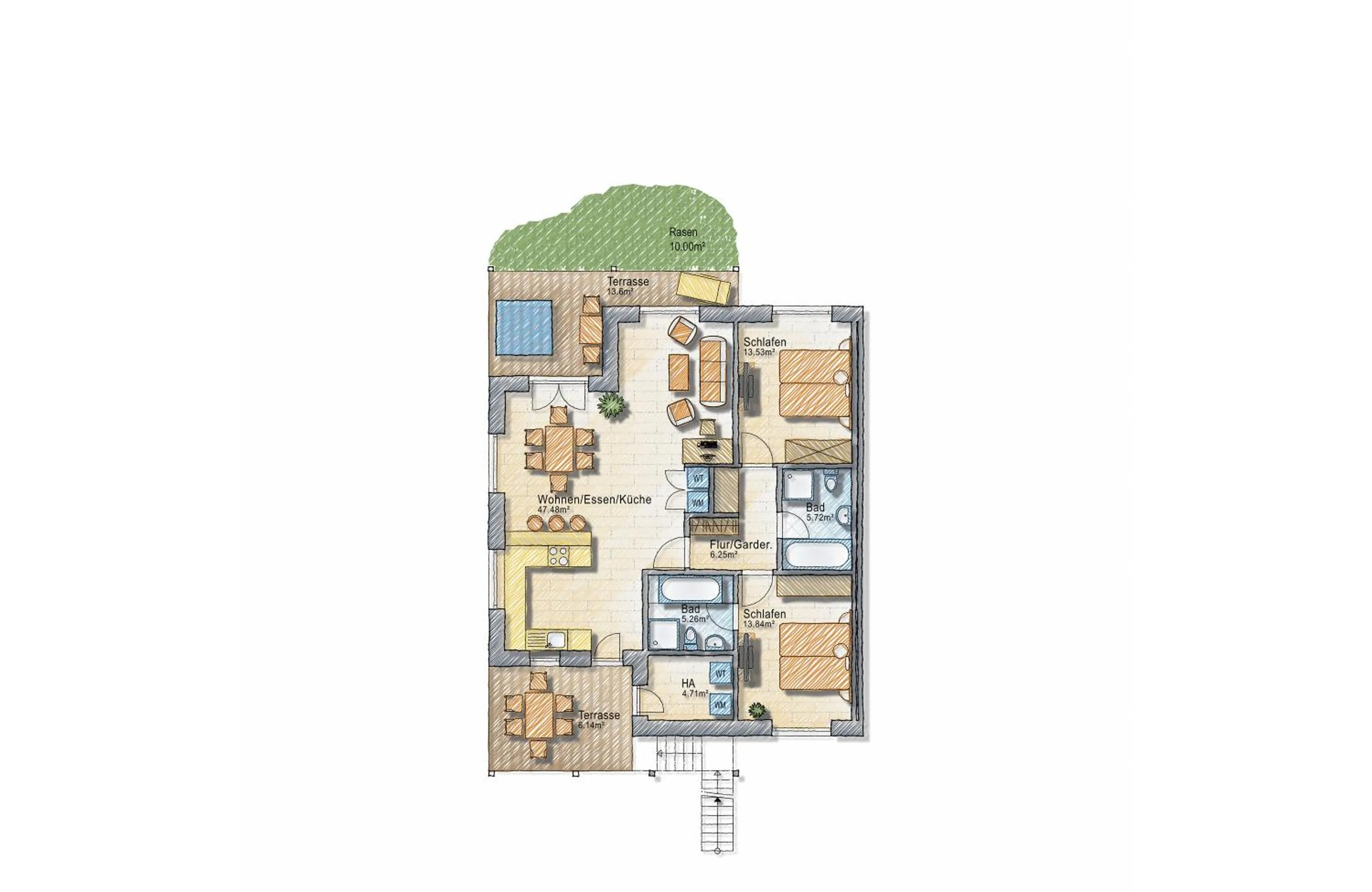 Floor plan in Beach Apartments Heiligenhafen