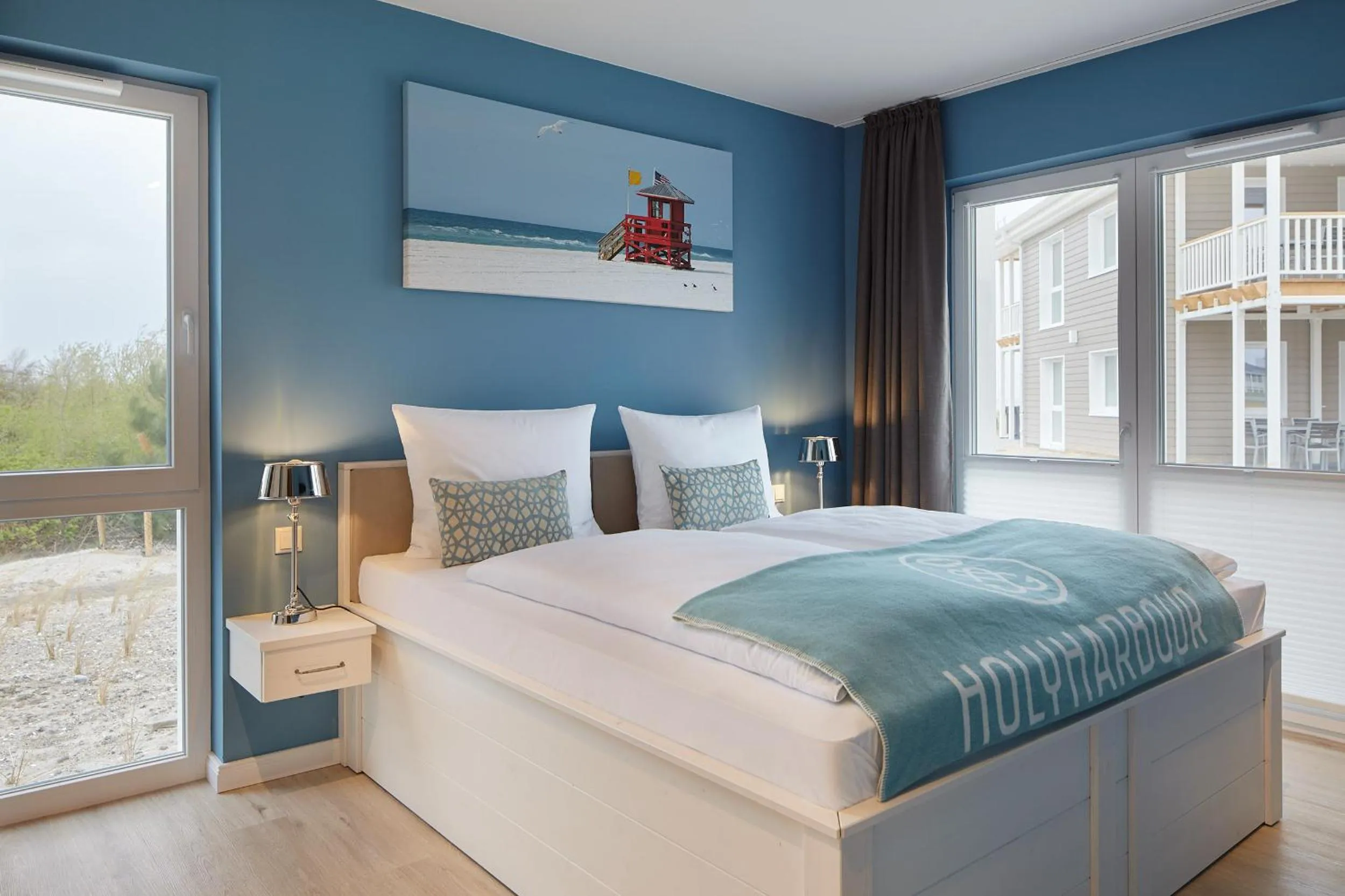 Bed in Beach Apartments Heiligenhafen