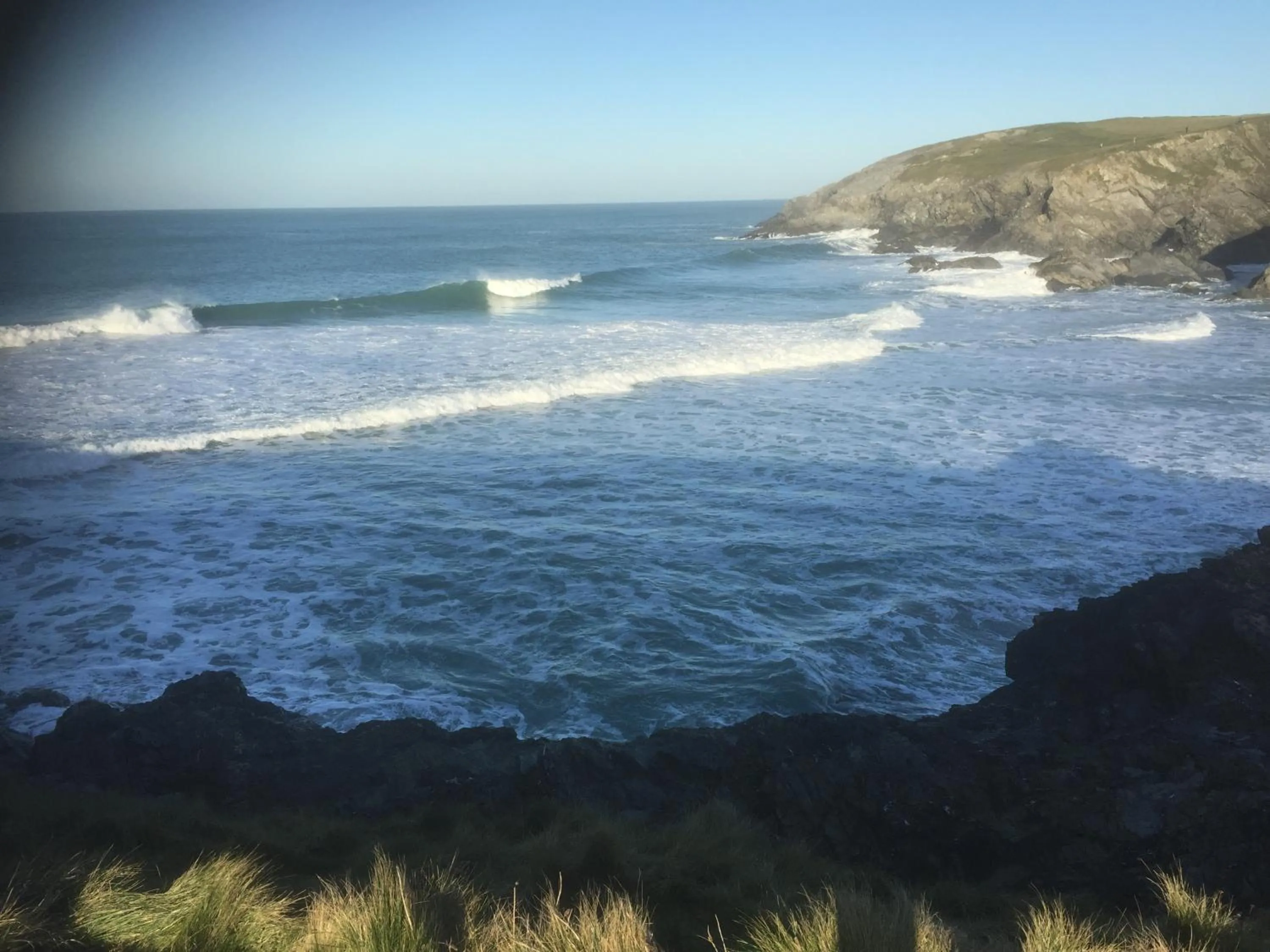 Beach in Holywell Bay B & B