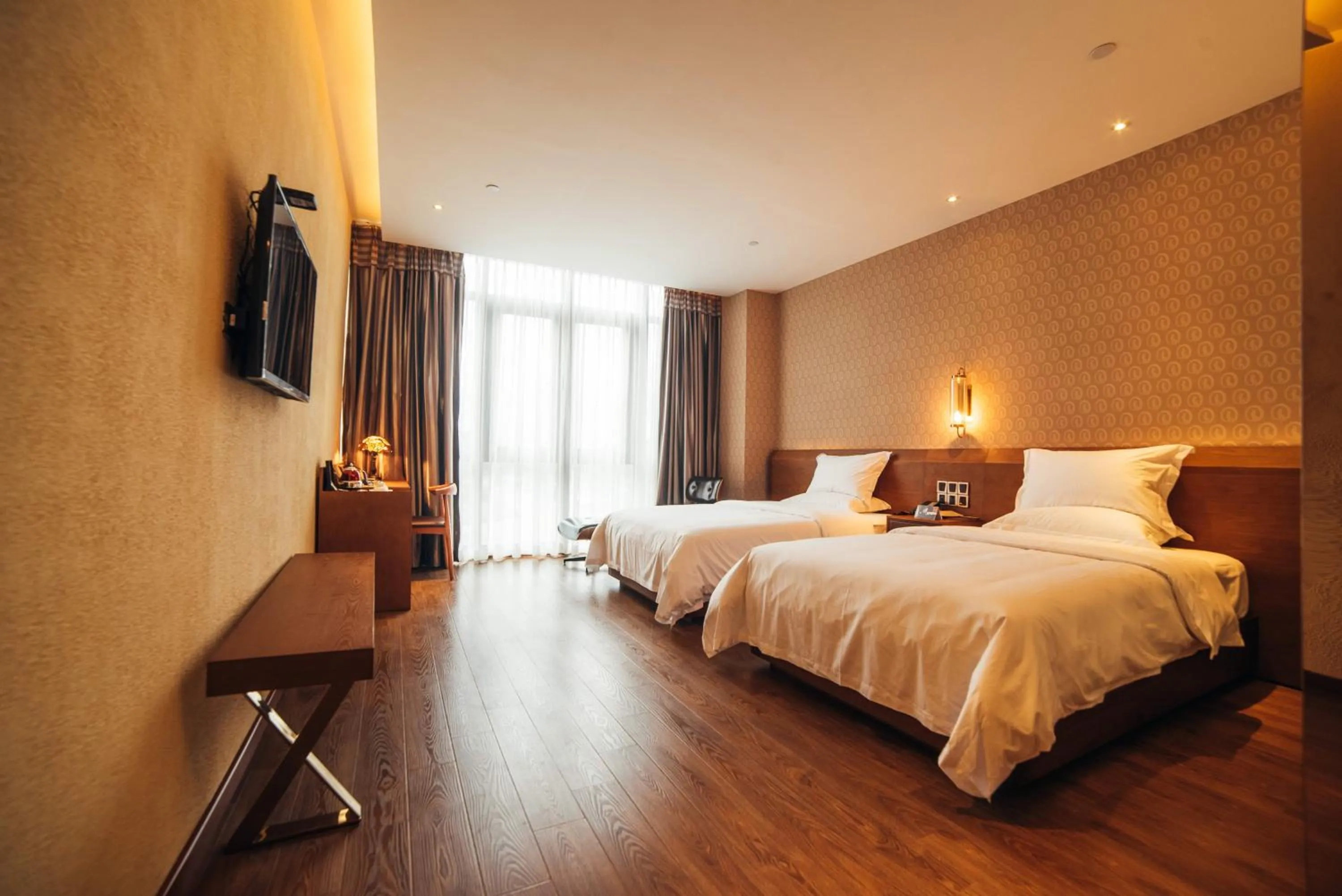 Photo of the whole room, Bed in James Joyce Hotel Zhuhai Hengqin Chimelong