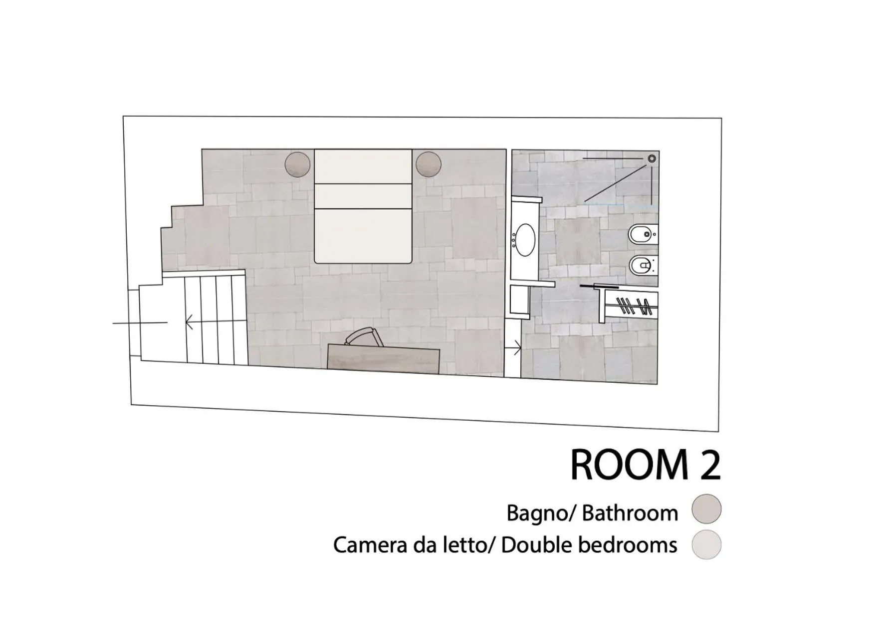 Photo of the whole room in B&B re apartments Palazzo Muscati