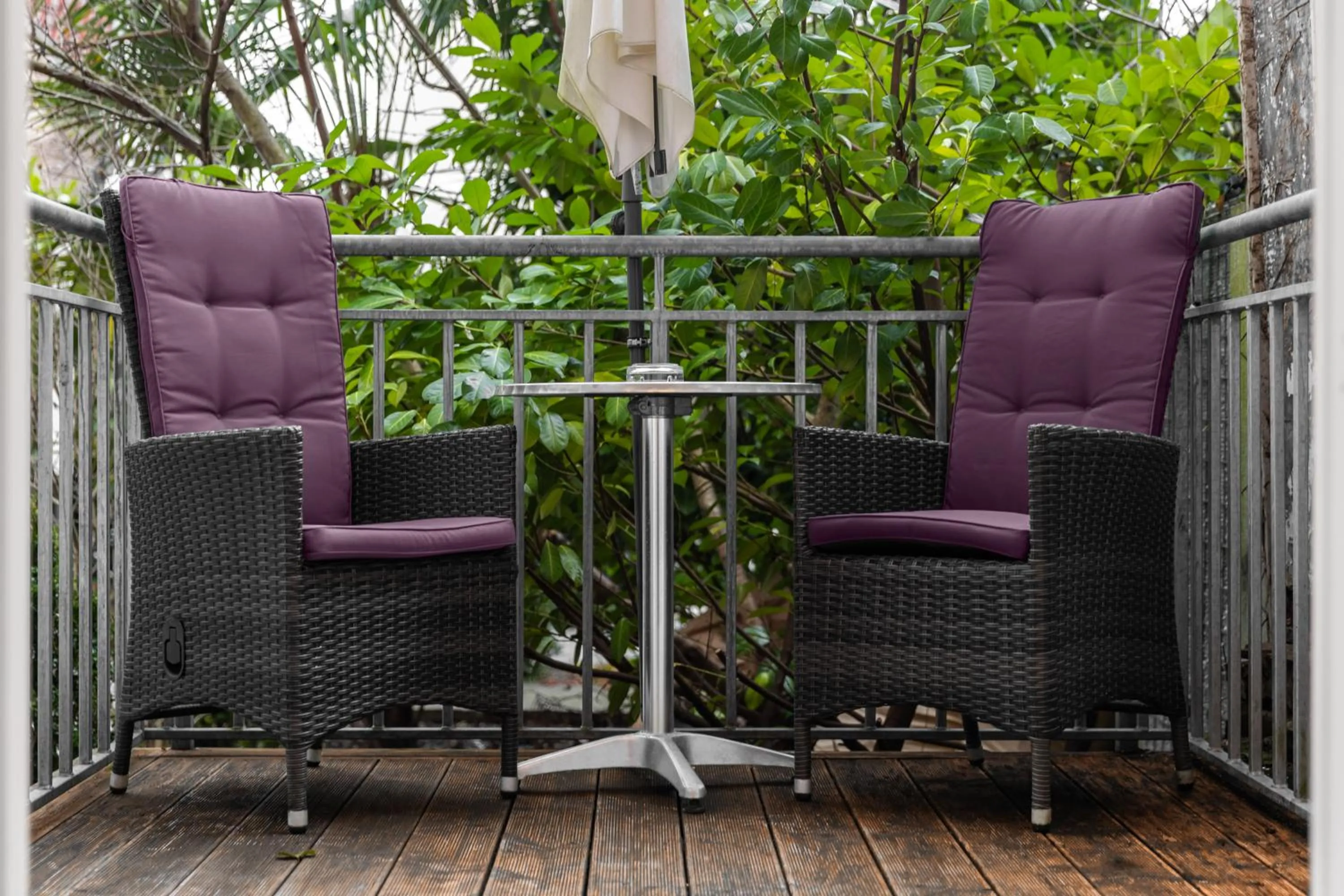 Balcony/Terrace in Appartements an der Therme