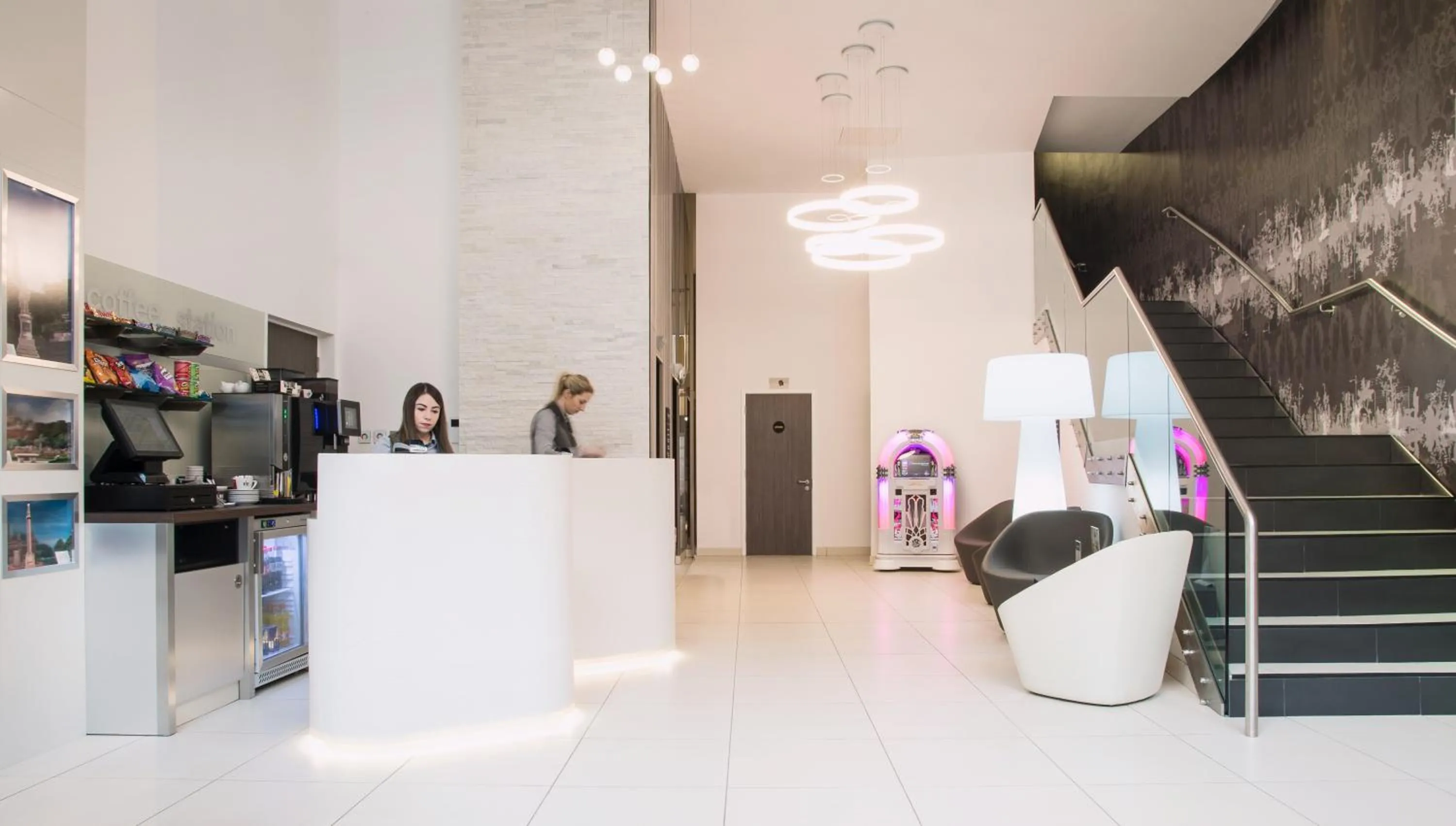 Lobby or reception in Point A Hotel Glasgow