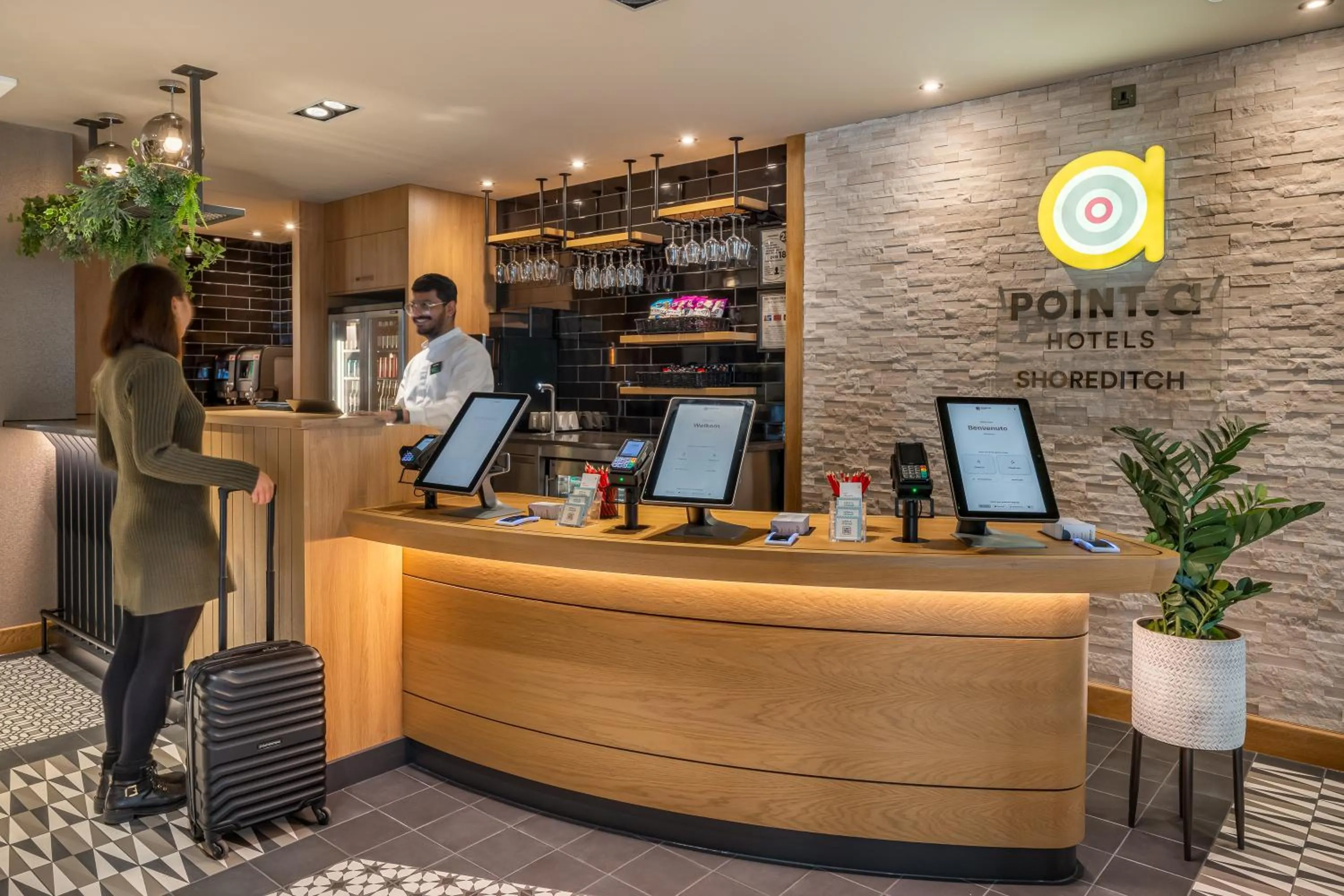 Lobby or reception in Point A Hotel London Shoreditch