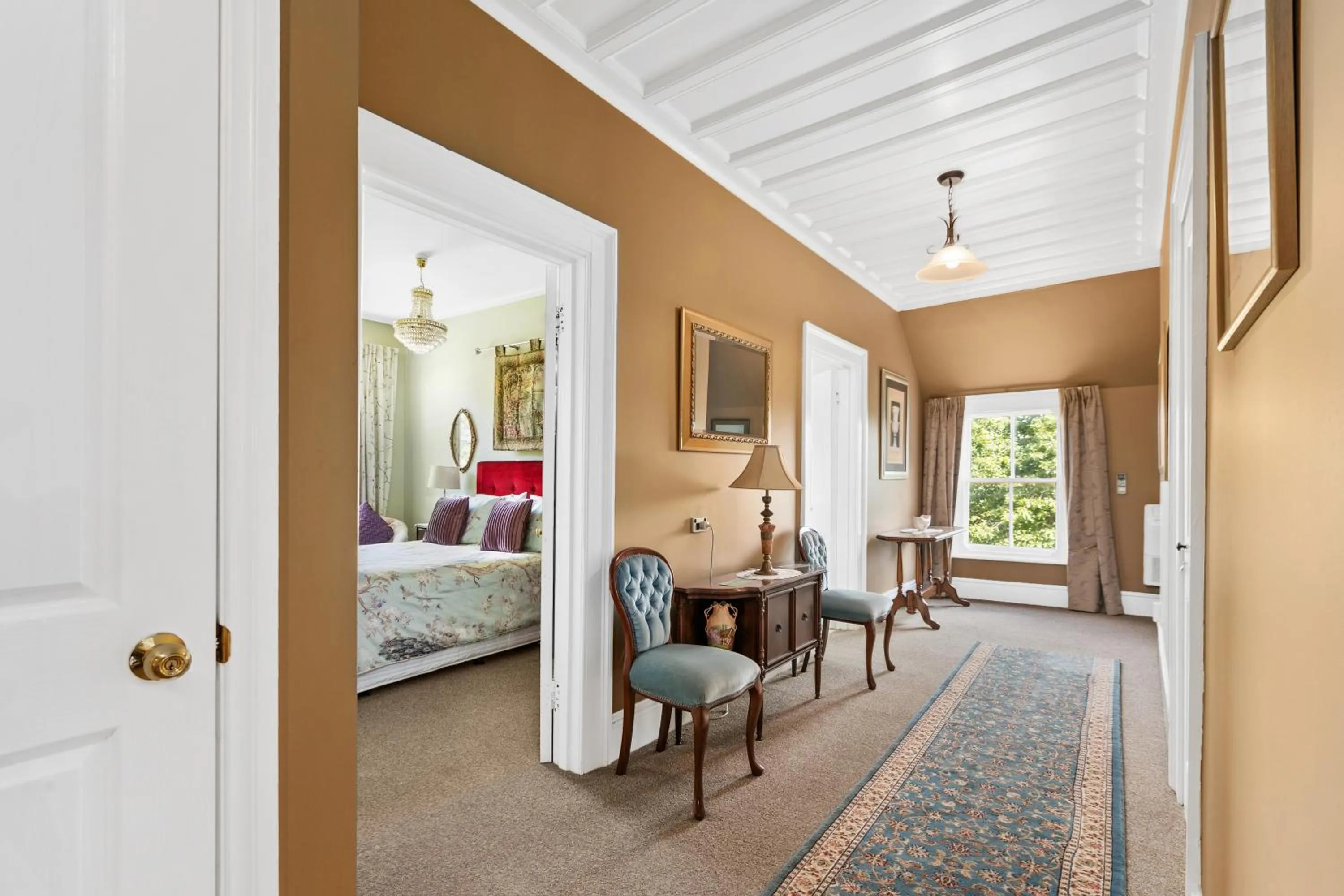 Bed in Ashcott Homestead Bed & Breakfast