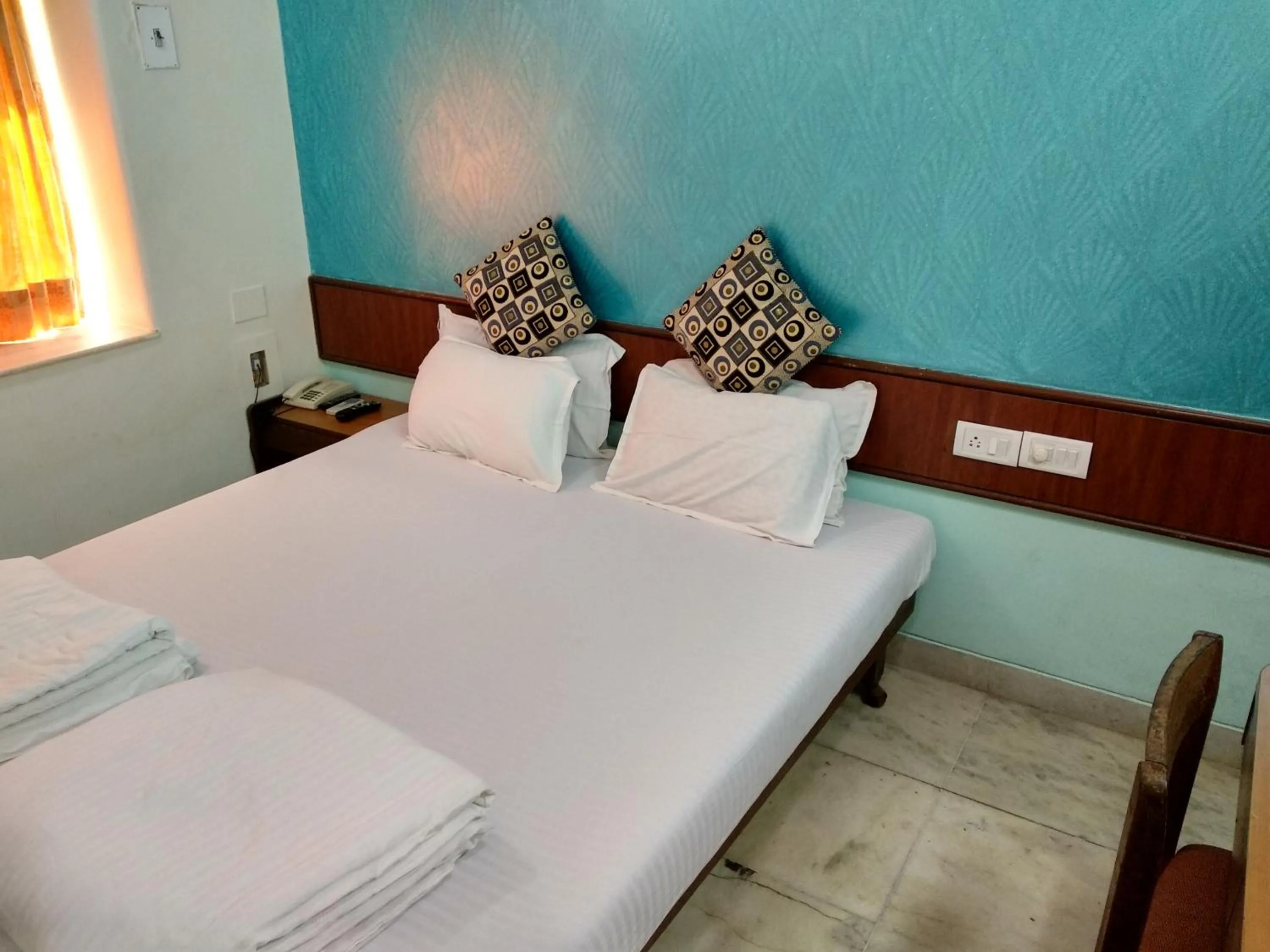 Bedroom, Bed in Hotel Mogul Palace - Near Masjid Bunder Mumbai