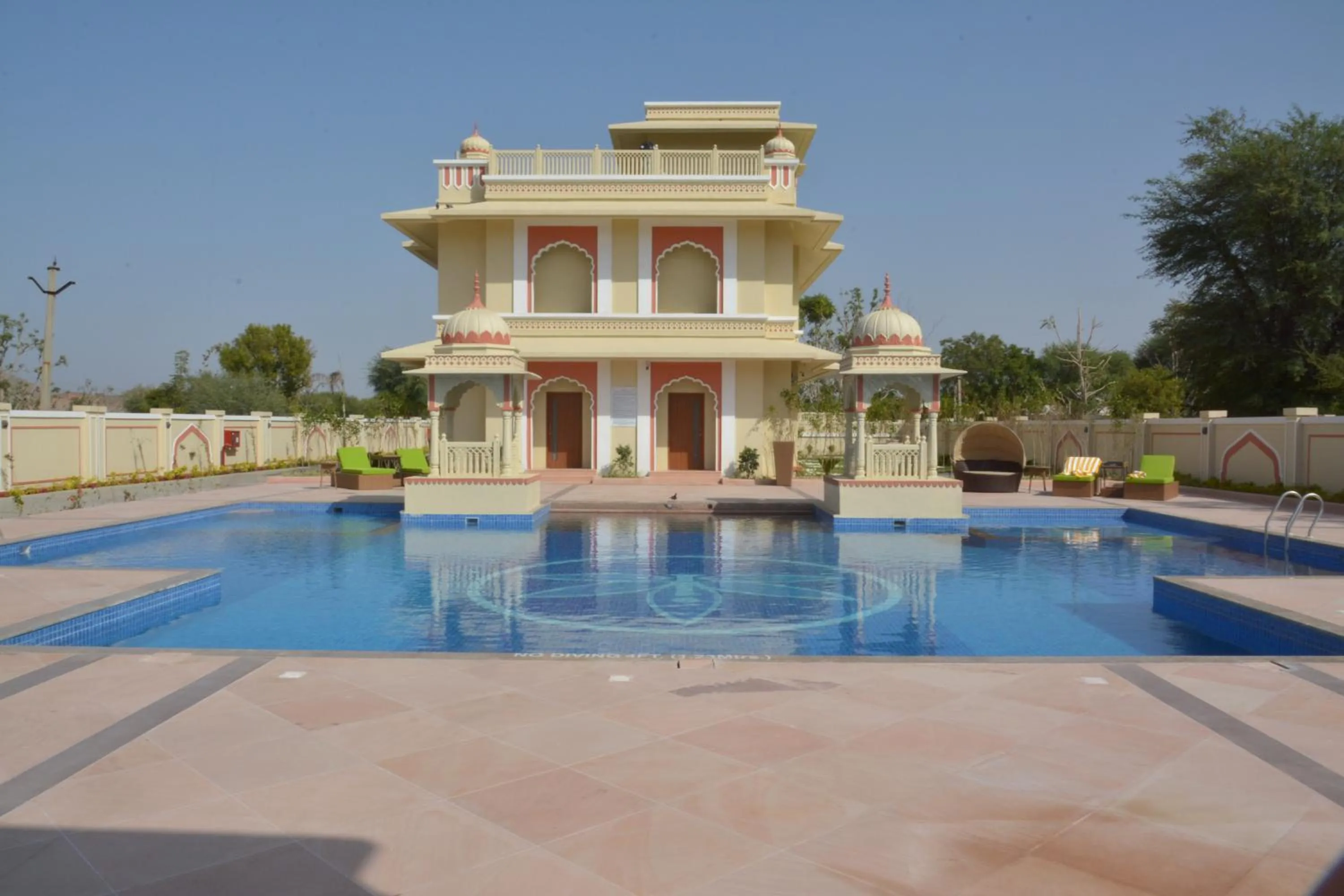 Swimming pool in Indana Palace Jaipur