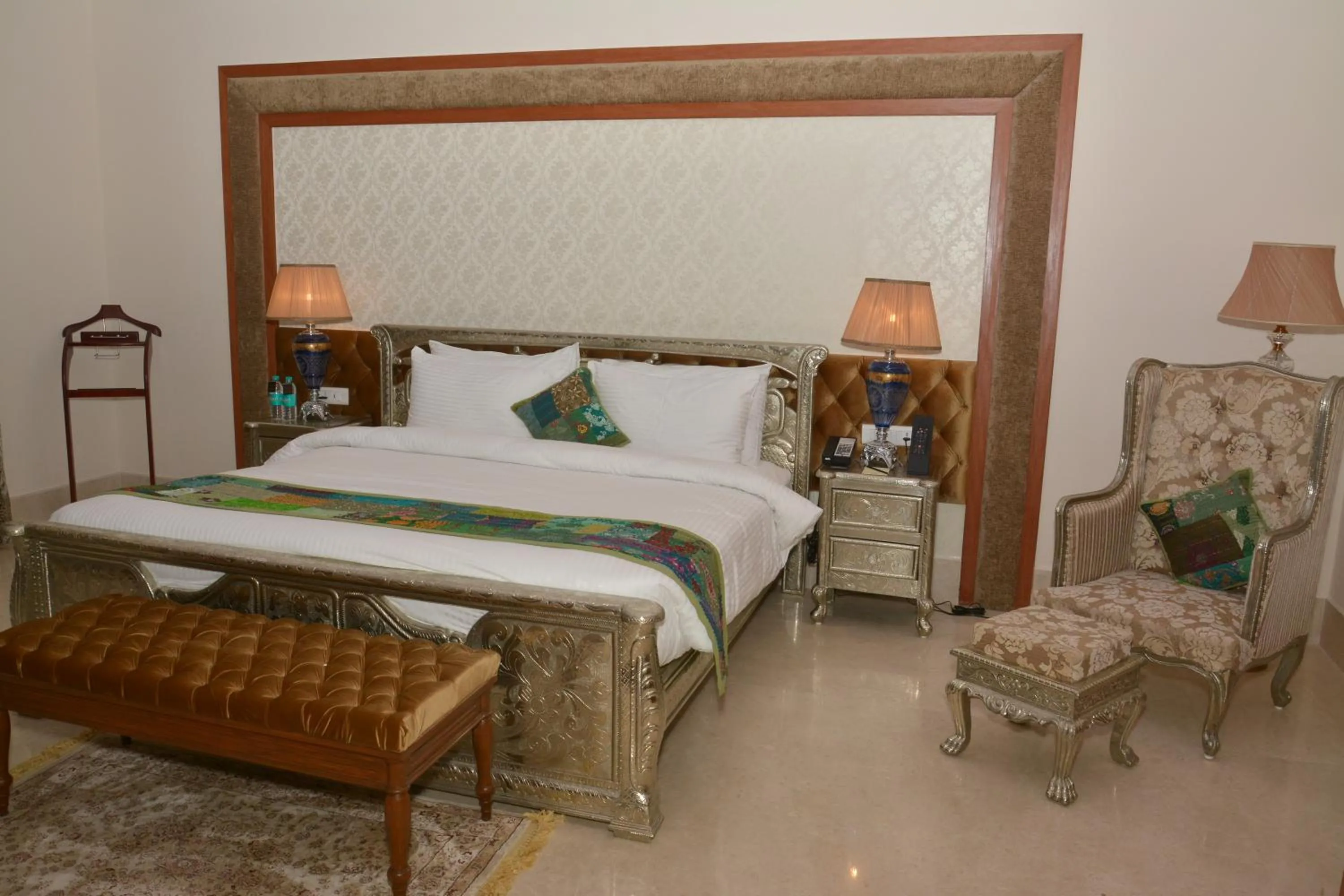 Bedroom, Bed in Indana Palace Jaipur