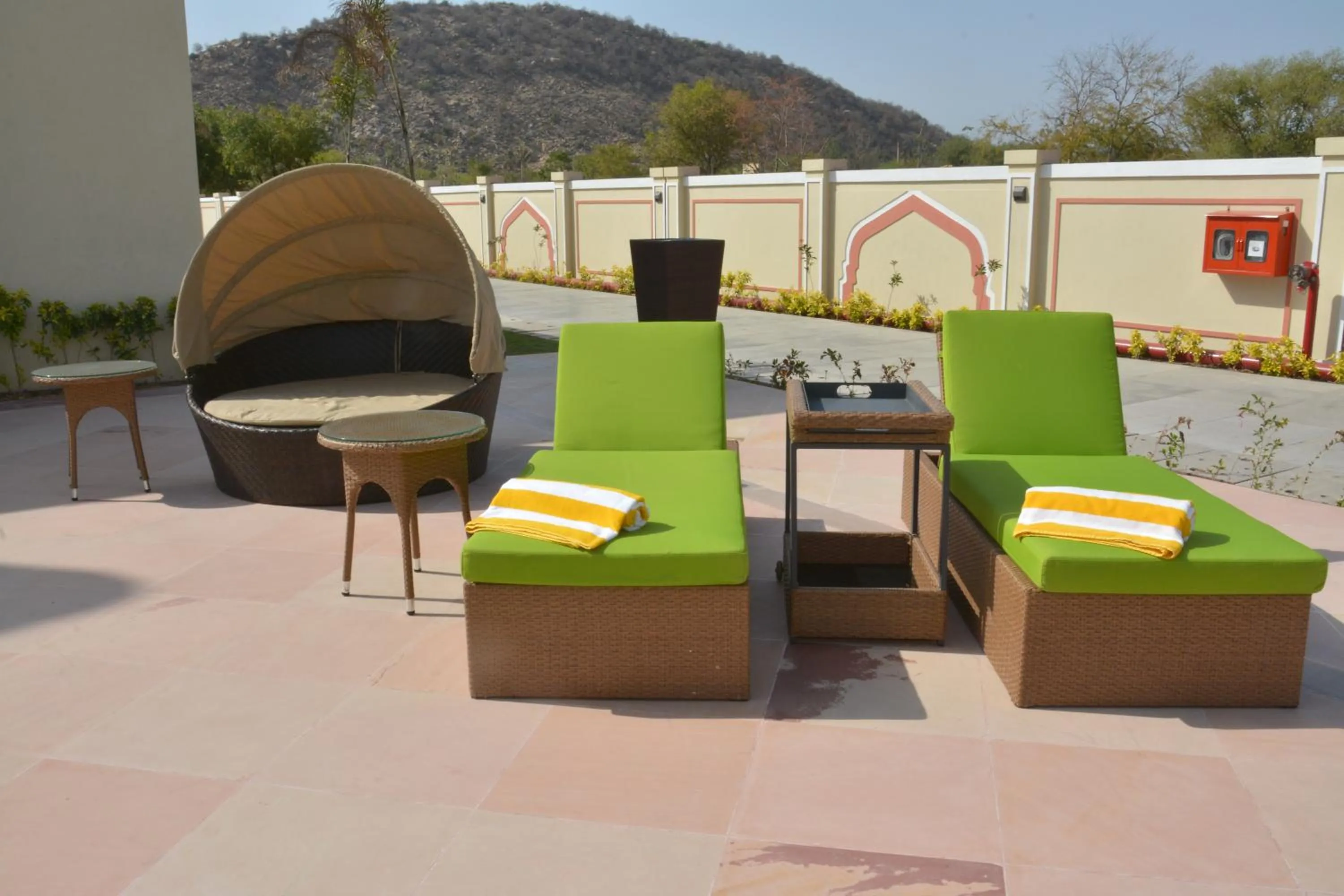 Swimming pool in Indana Palace Jaipur