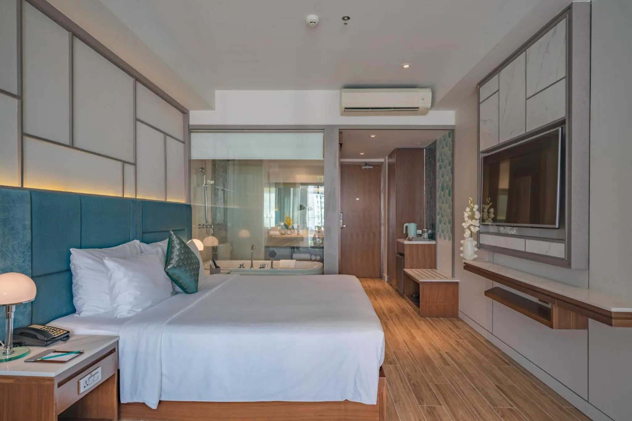 Bed in Seaesta Nha Trang Hotel