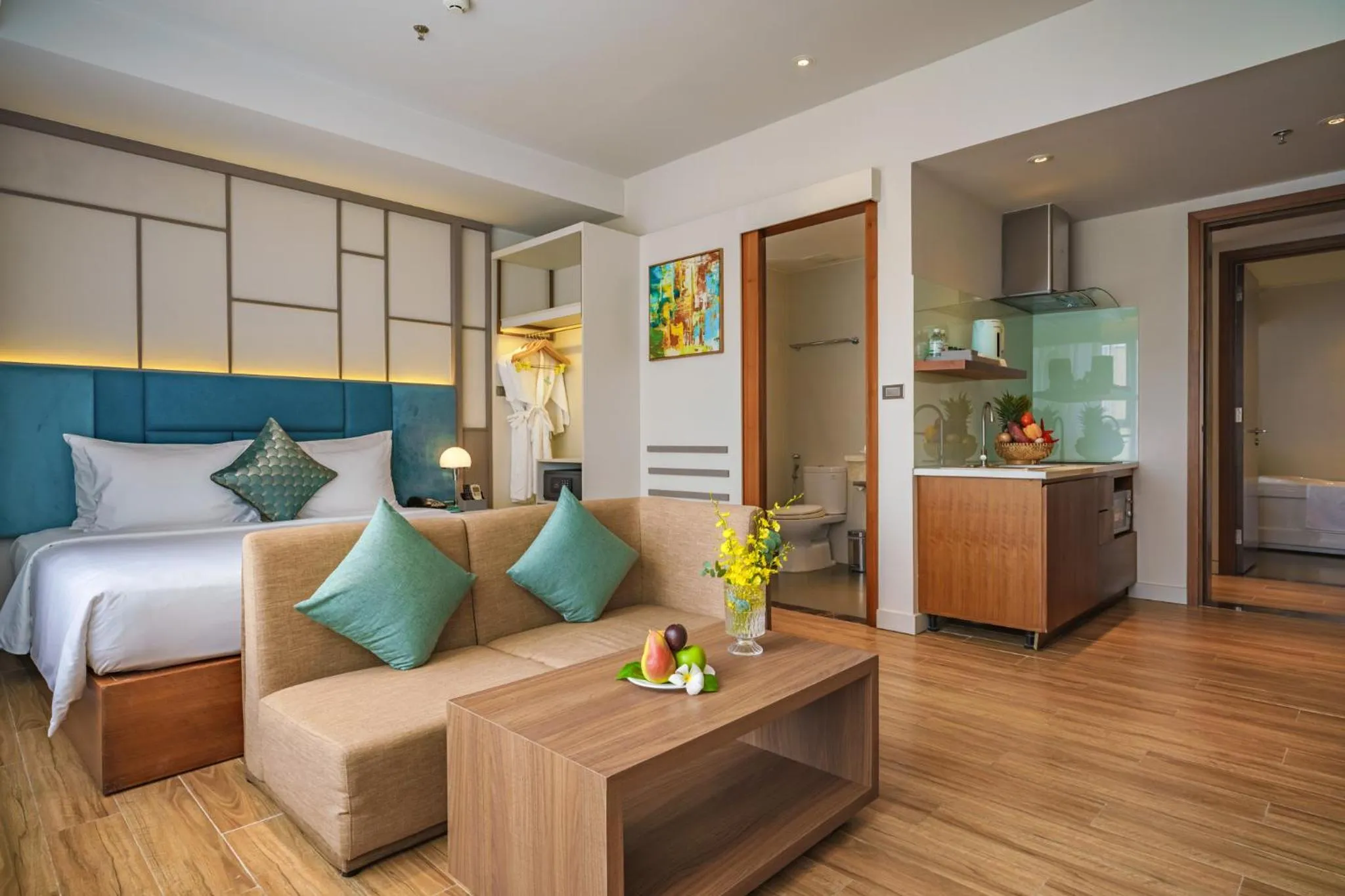 Seating area, Bed in Seaesta Nha Trang Hotel