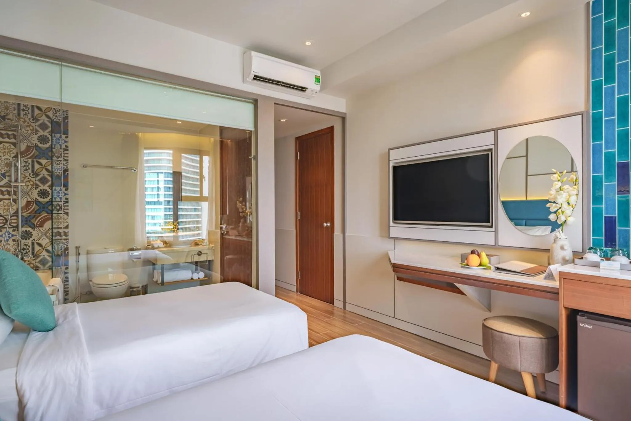 Photo of the whole room, Bed in Seaesta Nha Trang Hotel