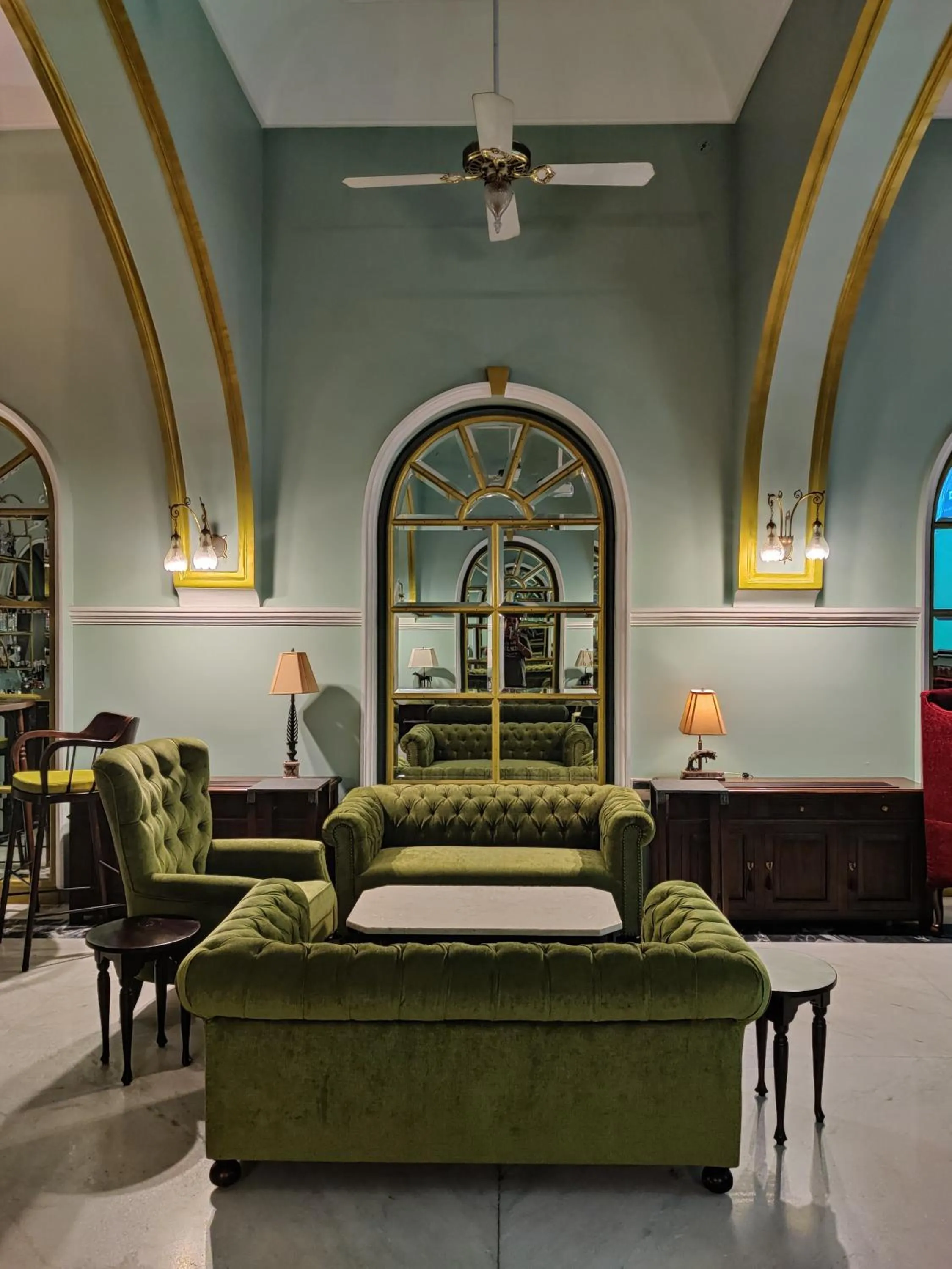 Lobby or reception in Mandawa Haveli