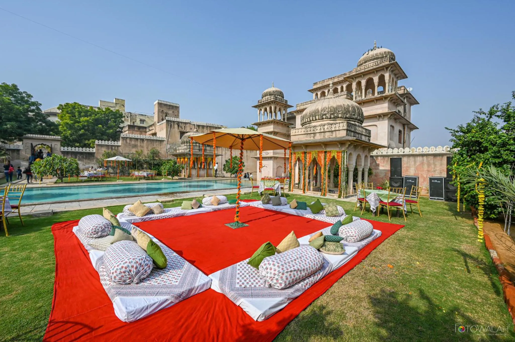 Swimming pool in Hotel Castle Mandawa