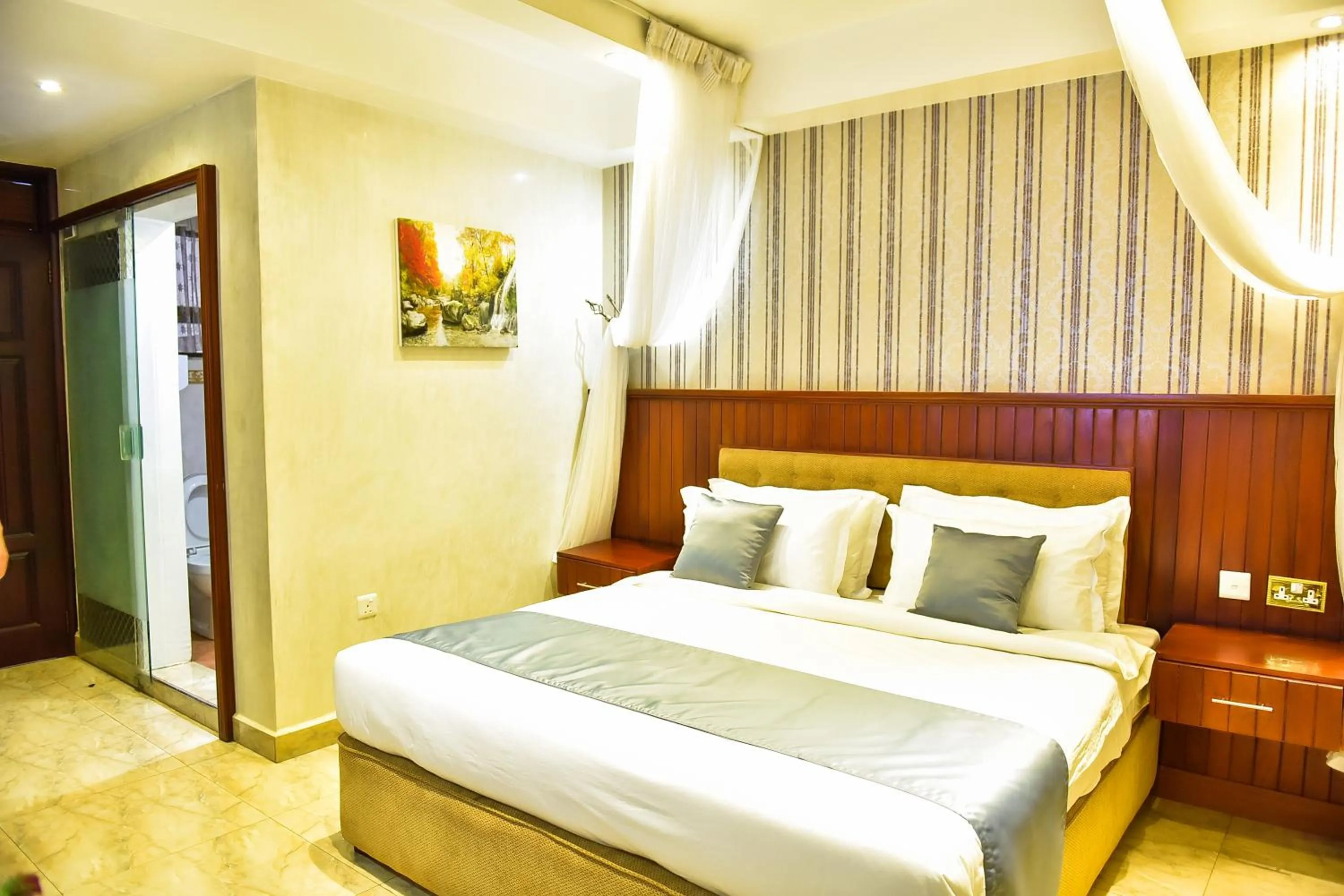 Bed in Interservice Hotel