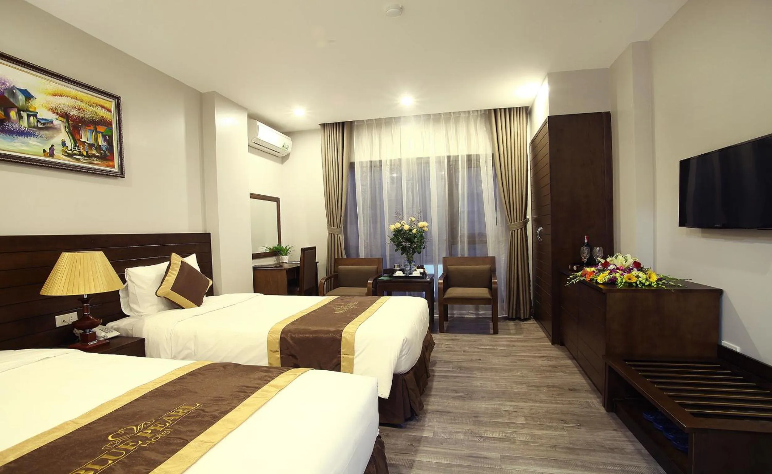 Bedroom, Bed in Blue Pearl West Hotel