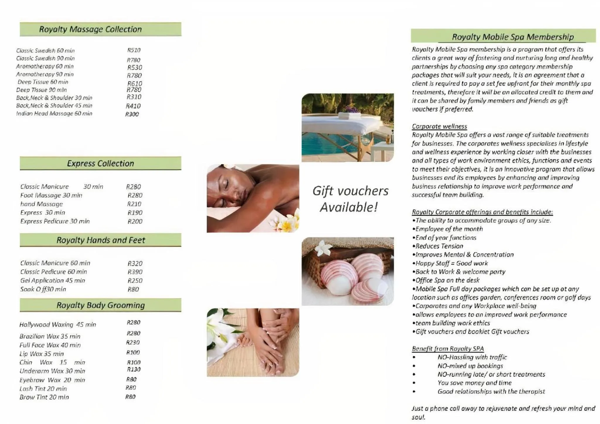 Massage in The Residency Sandhurst