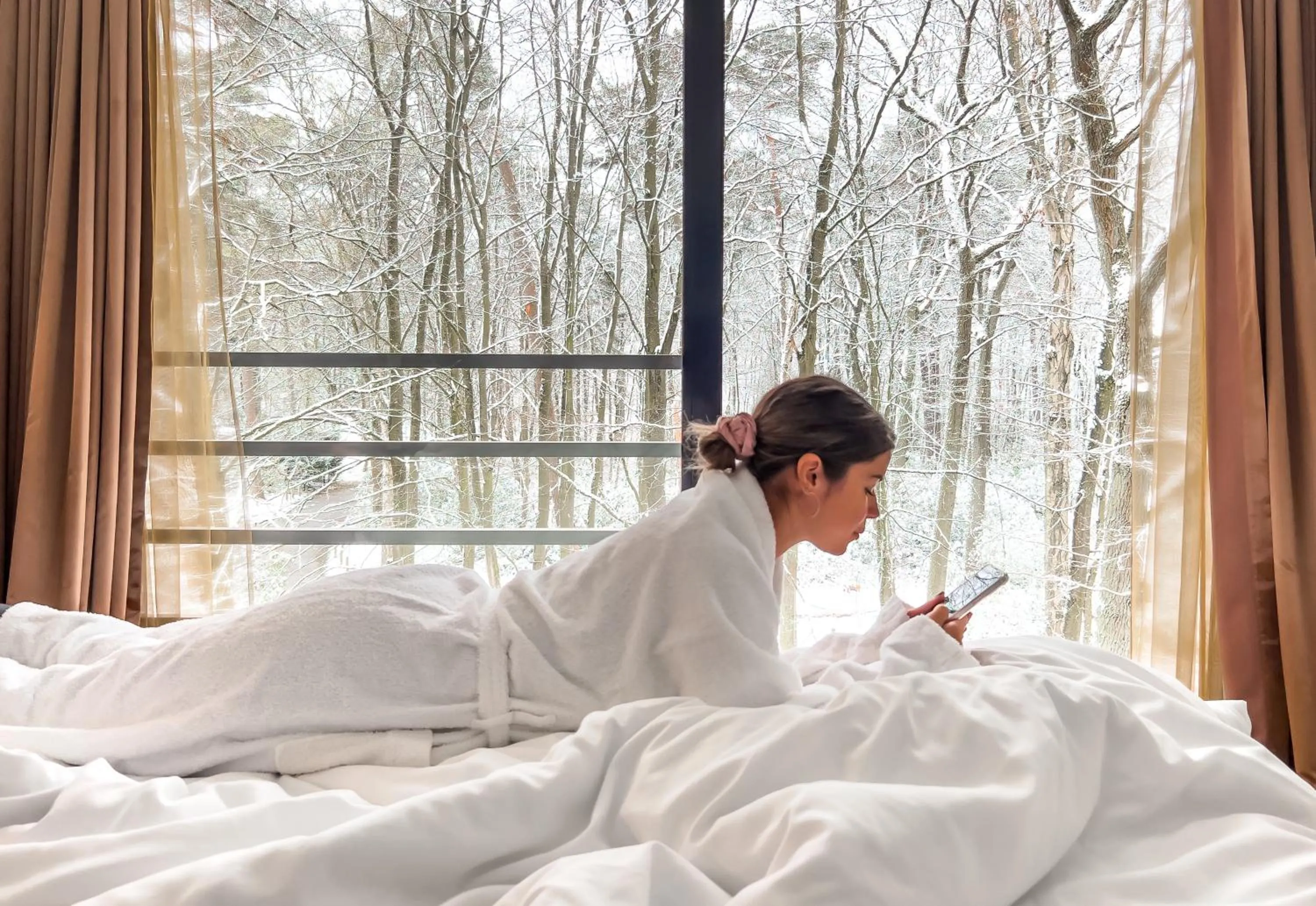 View (from property/room), Bed in Hotel Dolce La Hulpe Brussels