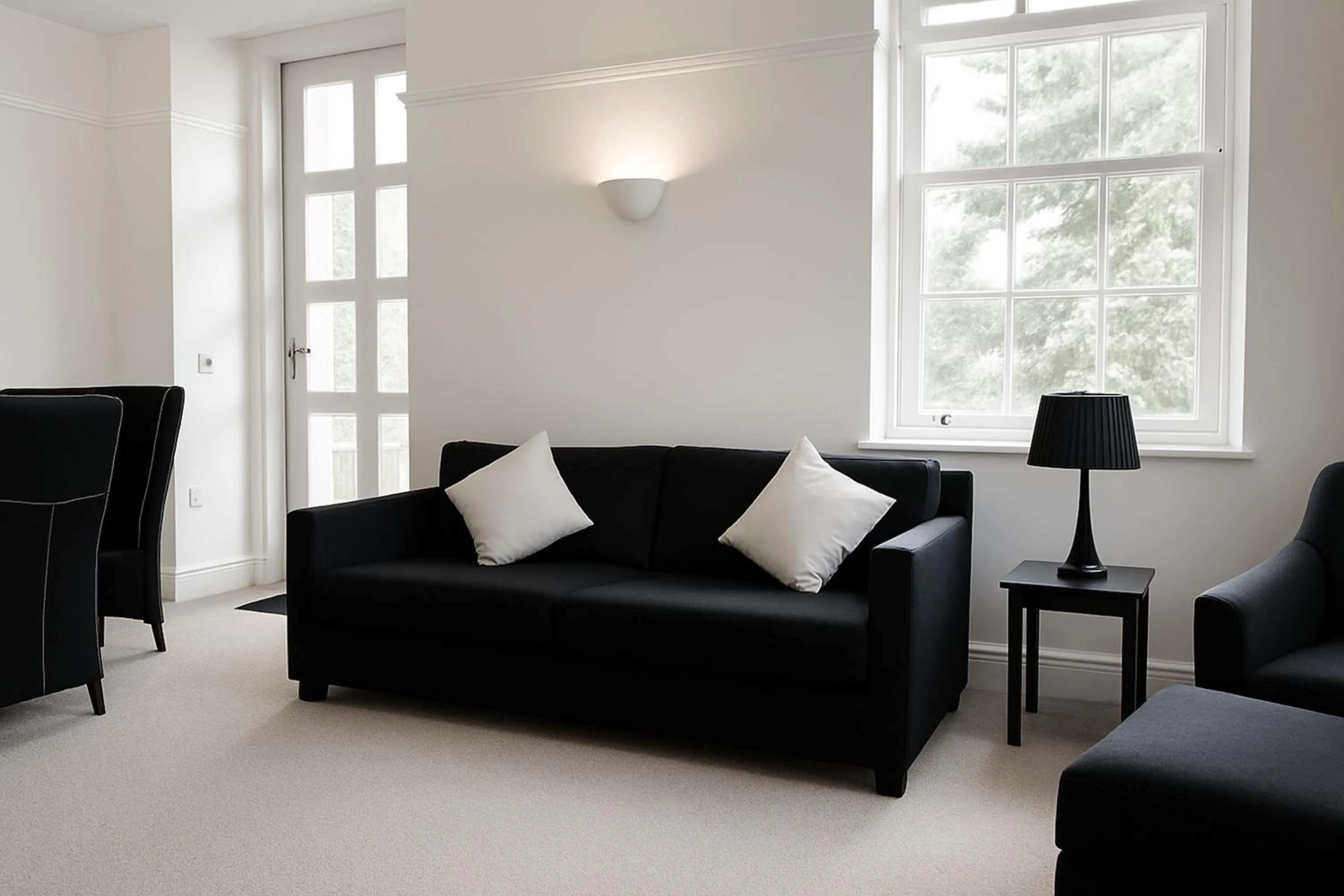 Living room in St Andrews Apartments