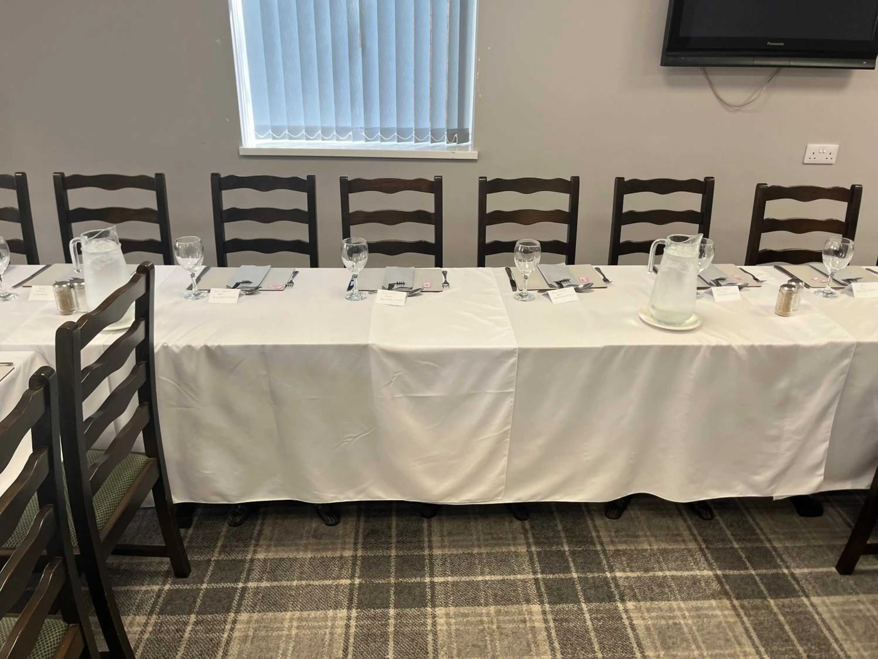 Dining area in Harleys