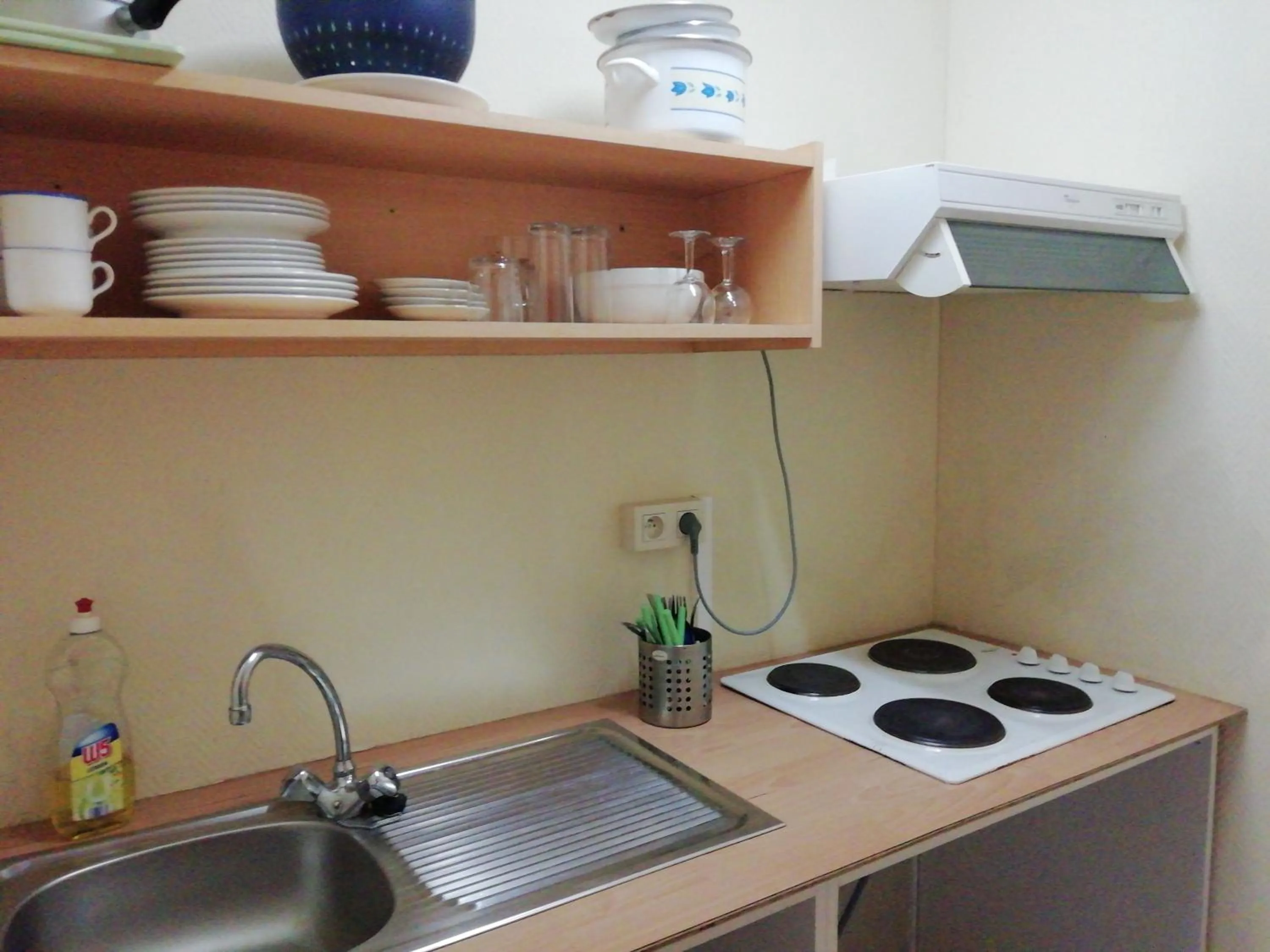 Kitchen or kitchenette in Hotel Dry Les Courtis