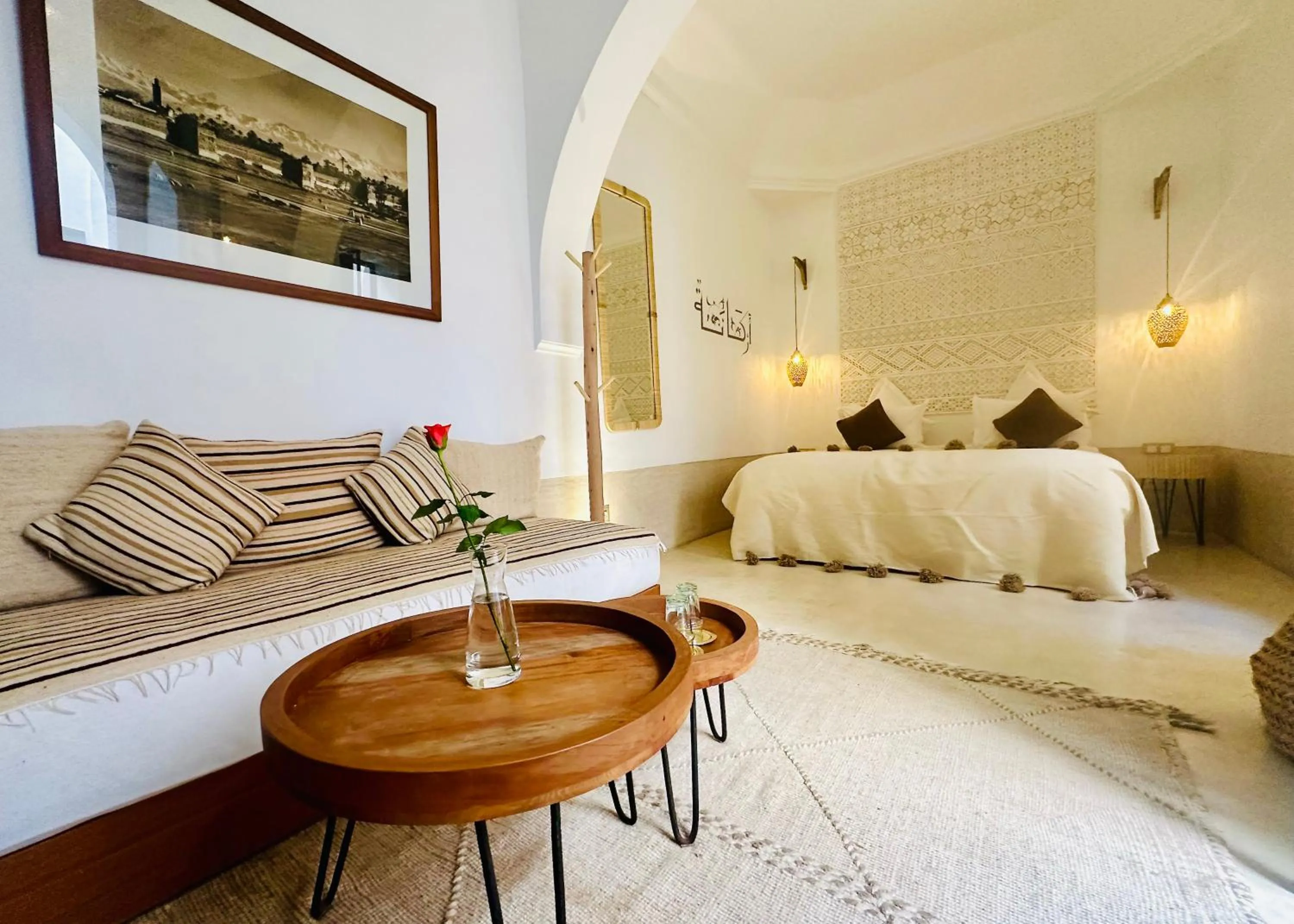 Photo of the whole room, Bed in Riad Jardin Des Sens & Spa