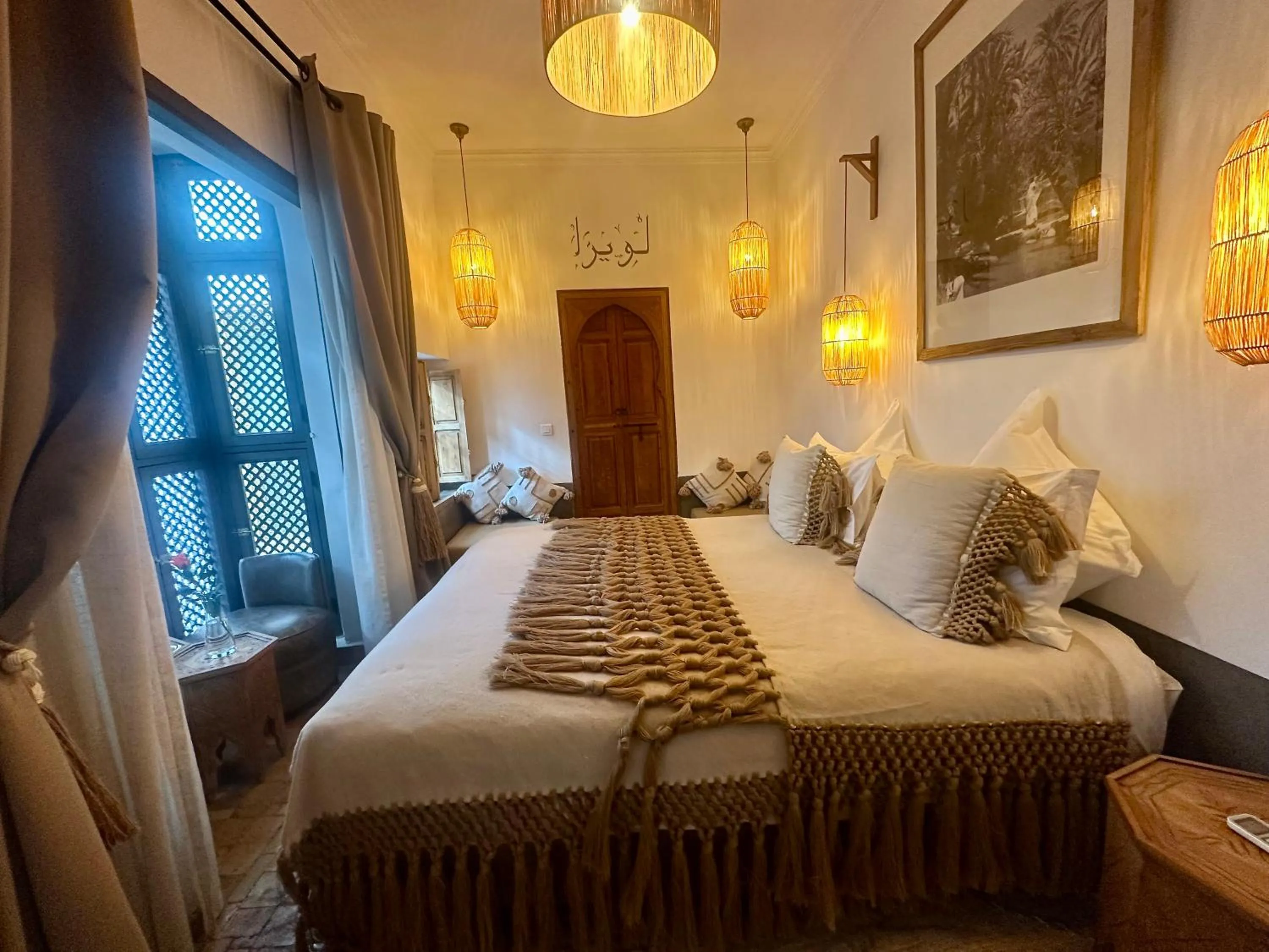 Bed in Riad Jardin Des Sens & Spa