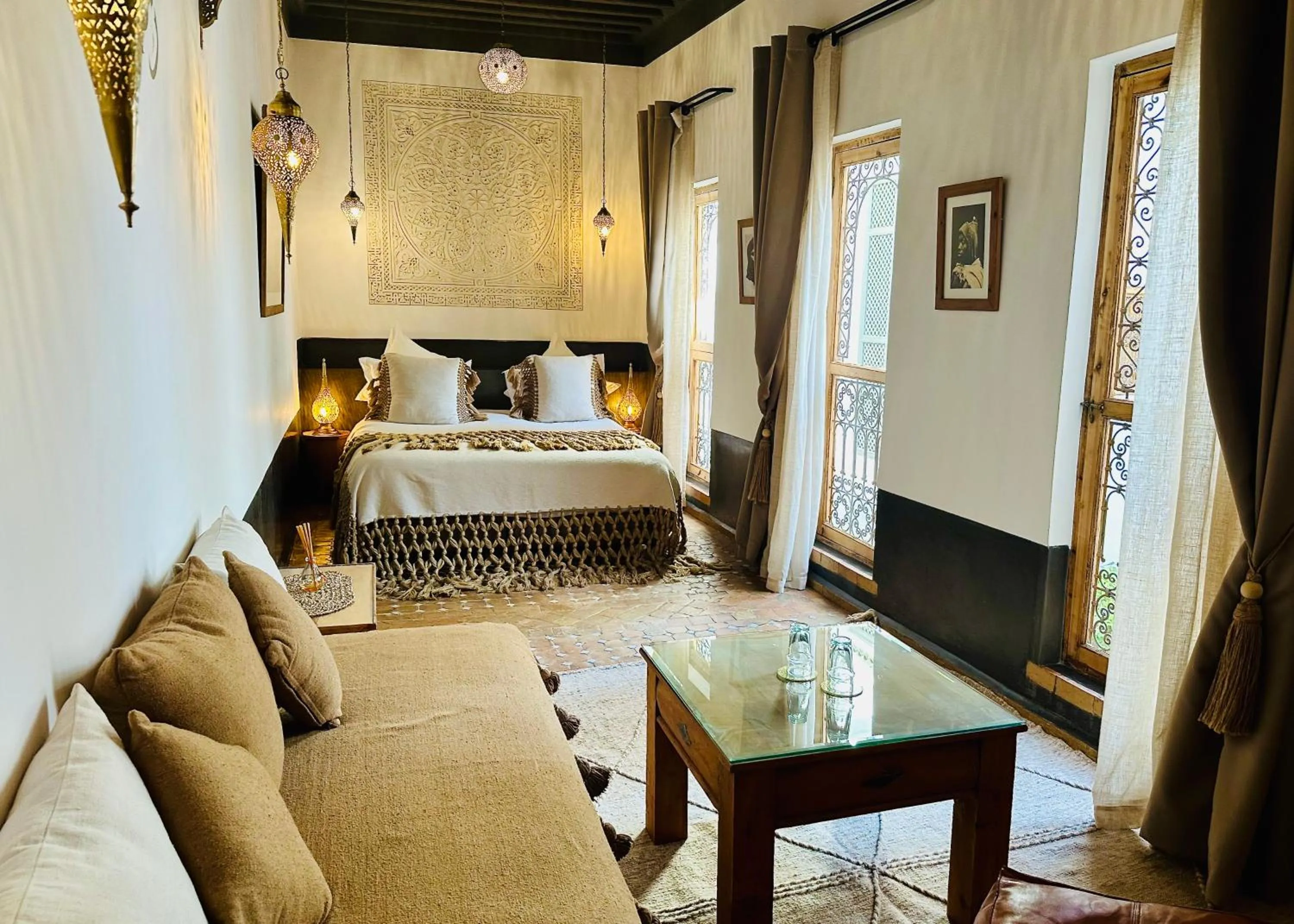 Photo of the whole room, Bed in Riad Jardin Des Sens & Spa