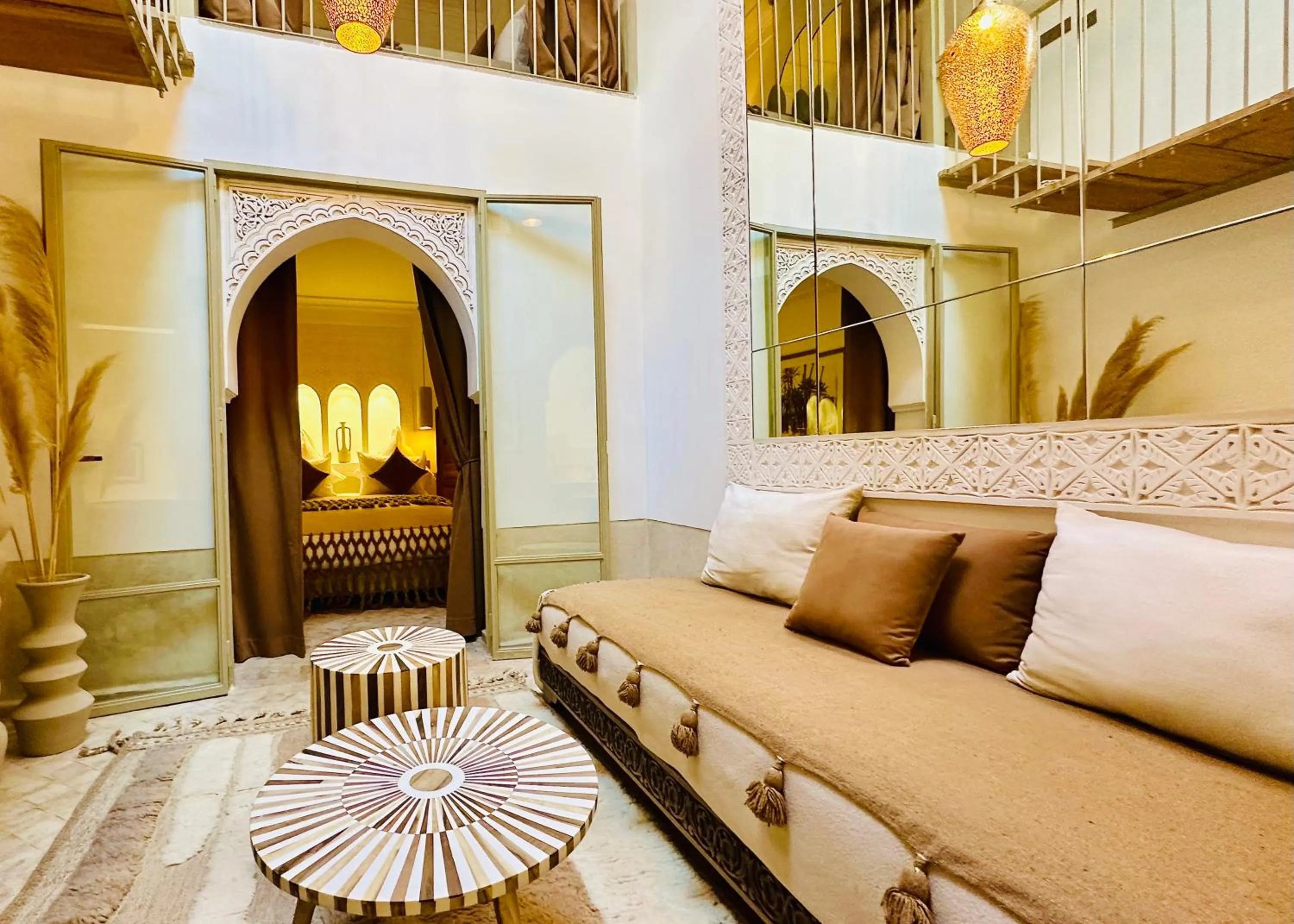 Living room in Riad Jardin Des Sens & Spa